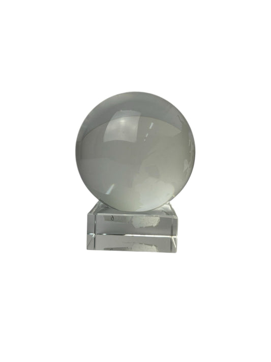 Mappamondo in Vetro con Base Girevole 10 cm - Oley Cassini