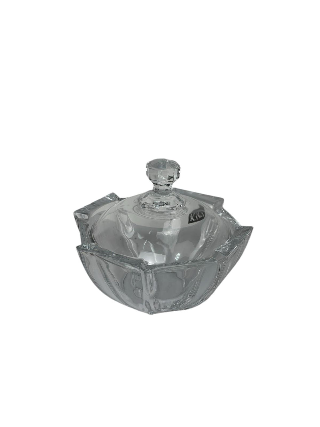 Porta Bon Bon in Vetro Trasparente con Coperchio - Emò