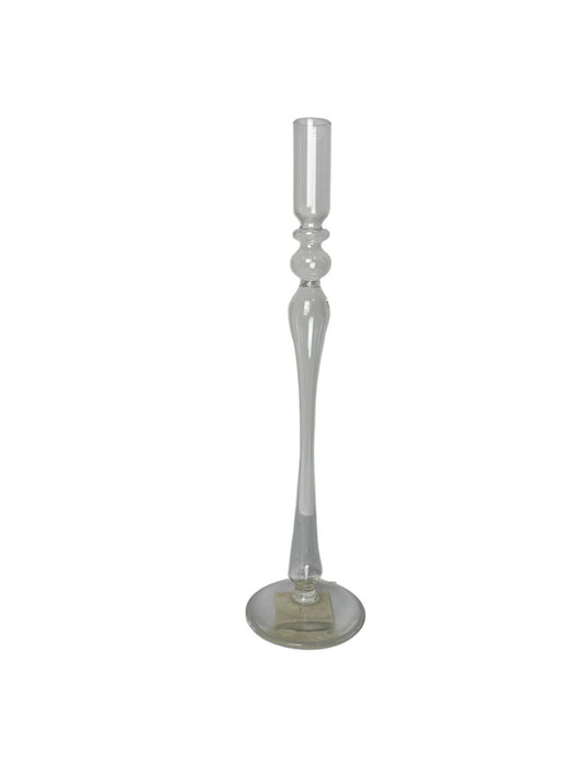 Candelabro in Vetro Trasparente 38 h cm - Bruco
