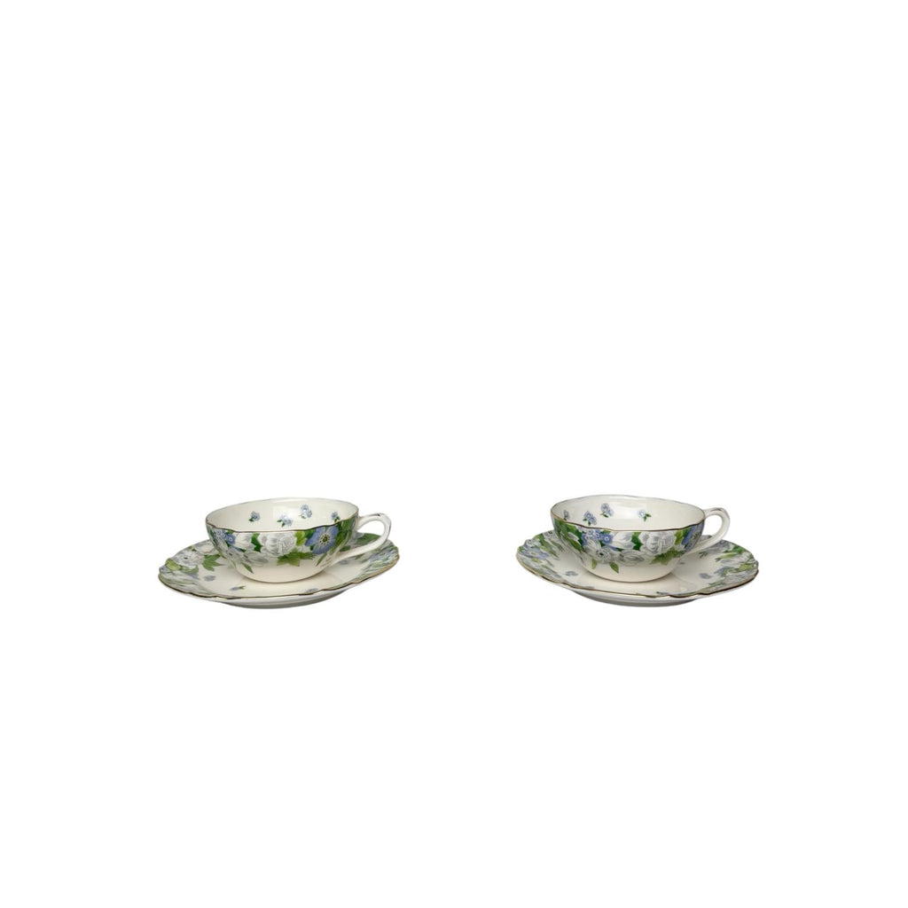 Set di 2 Tazze da Tè con Piattini in Porcellana Bone China – Louis Pitaud