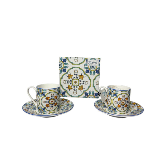 Set Tête-à-Tête di Tazzine da Caffè in Porcellana – Nàvel Porcellane d’Autore