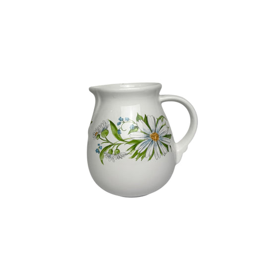 Caraffa in Porcellana con Disegno di Margherite 0,25 litri
