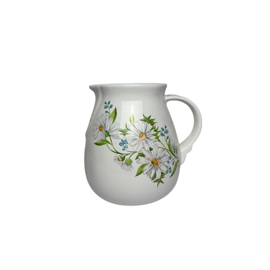 Caraffa in Porcellana con Disegno di Margherite 1 litro