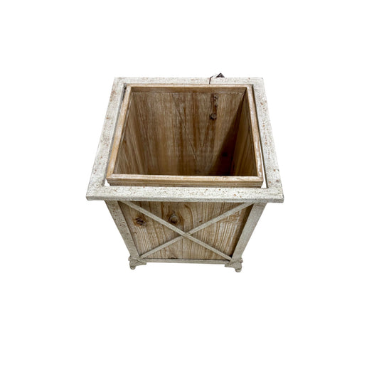 Fioriera Provenzale in Legno e Metallo 31 h cm – Bruco