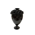 Vaso in Ceramica Nera con Fiori 3D 43 h cm – Sinum Home