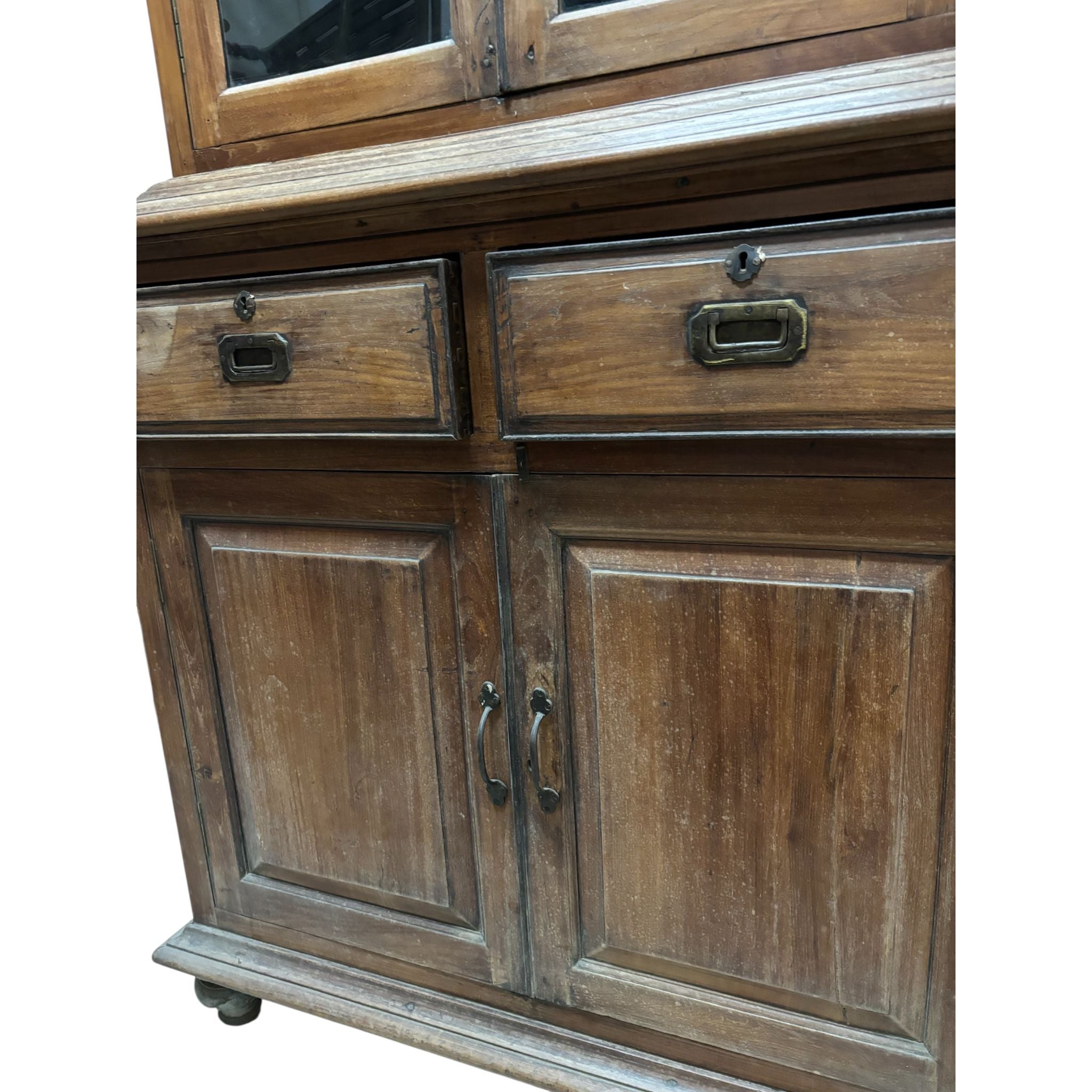 Credenza in Legno Sheesham con Ante 190 h cm – Finitura Ciliegio