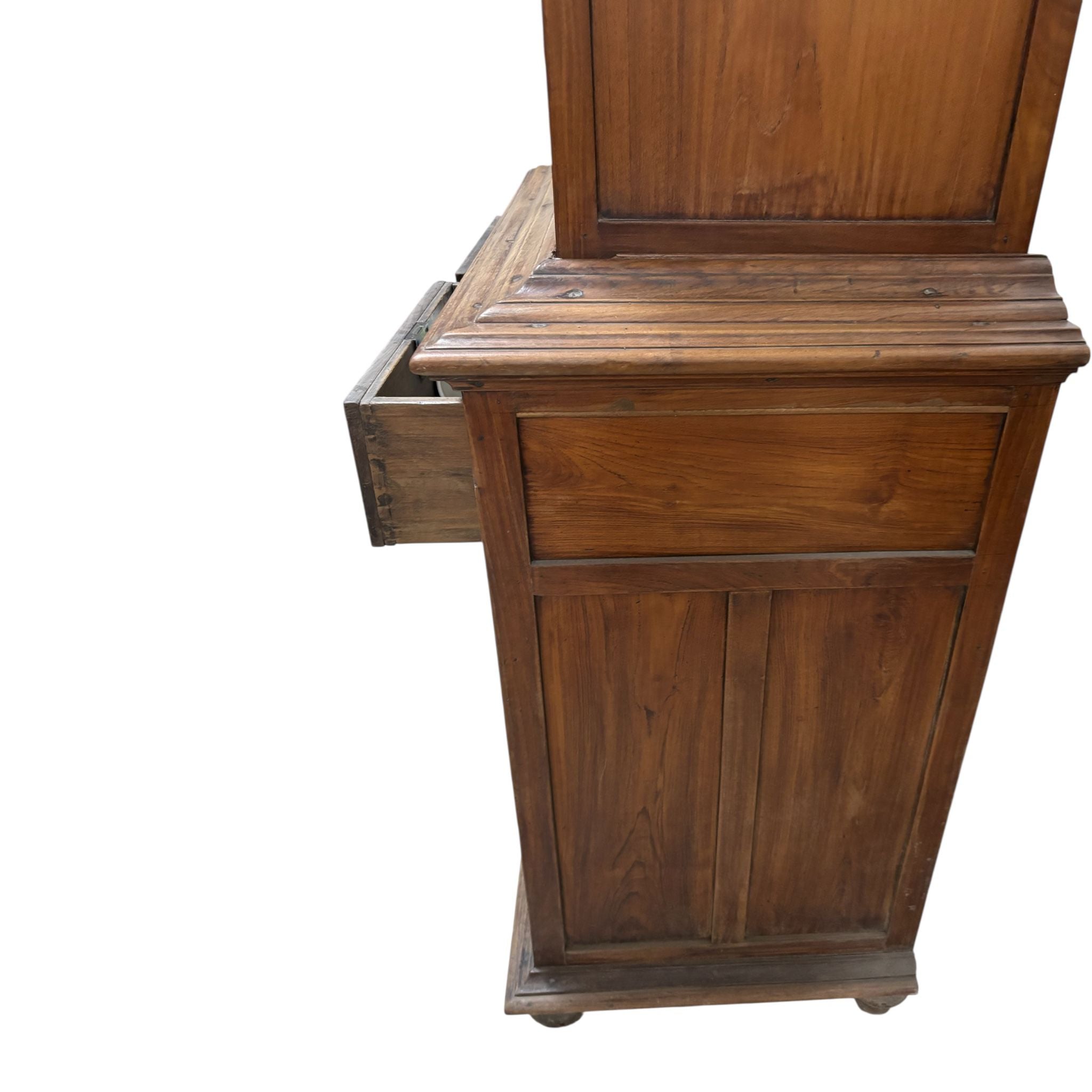 Credenza in Legno Sheesham con Ante 190 h cm – Finitura Ciliegio