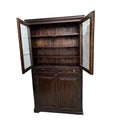 Credenza in Legno Massello di Sheesham con Ante in Vetro 188 h cm– Da Restaurare