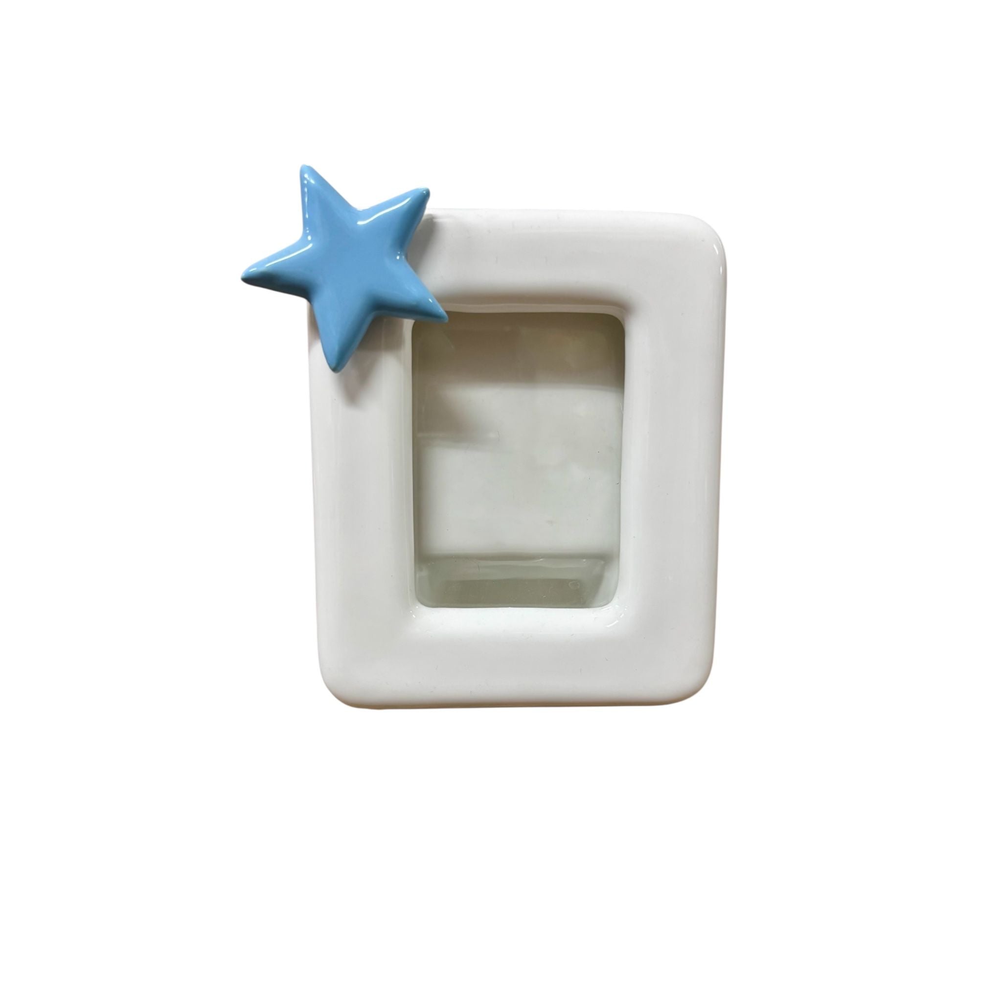 Cornice Quadrata in Ceramica con Stella Marina 3D 15x13 h cm - Dea Capodimonte
