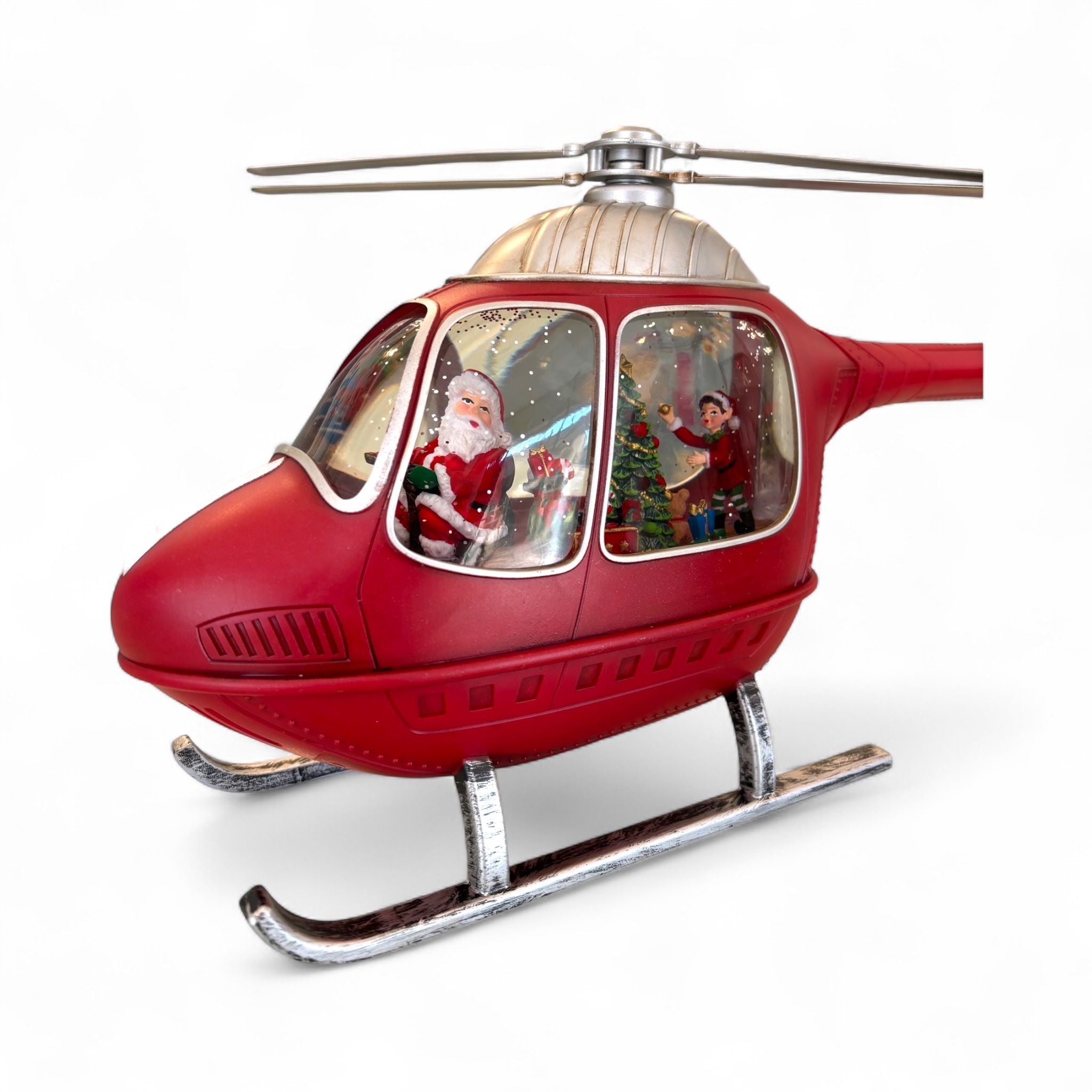 Elicottero con Babbo Natale LED con Musica – Hervit
