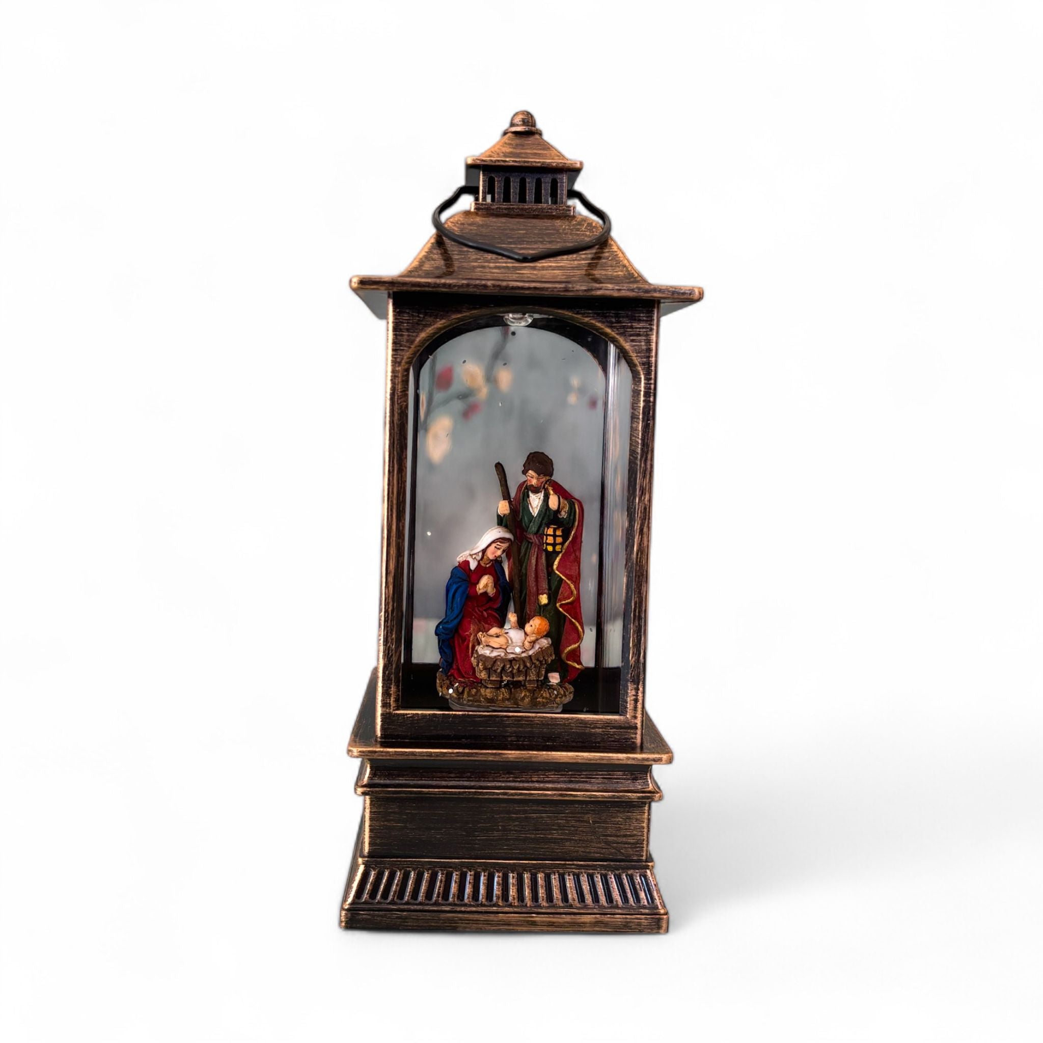Lanterna con Sacra Famiglia LED con Acqua e Musica – Hervit