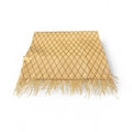 Runner in Velluto Champagne con Piume Pendenti 150x45 cm - Fiori di Lena