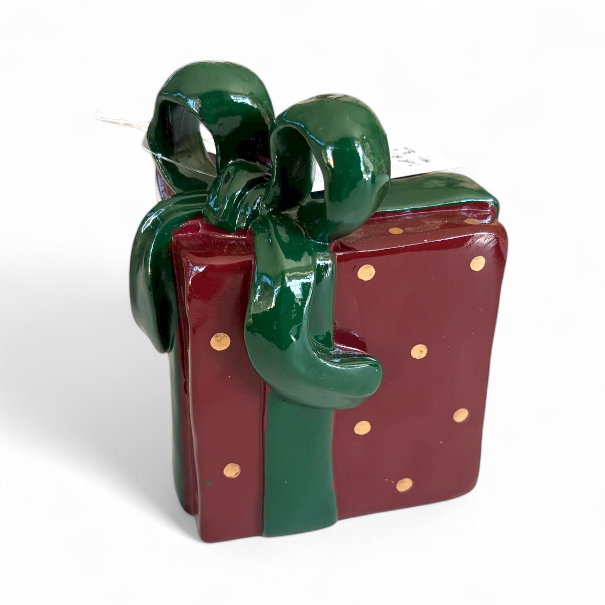 Portacandela a Forma di Pacco Regalo H 14 cm - Goodwill