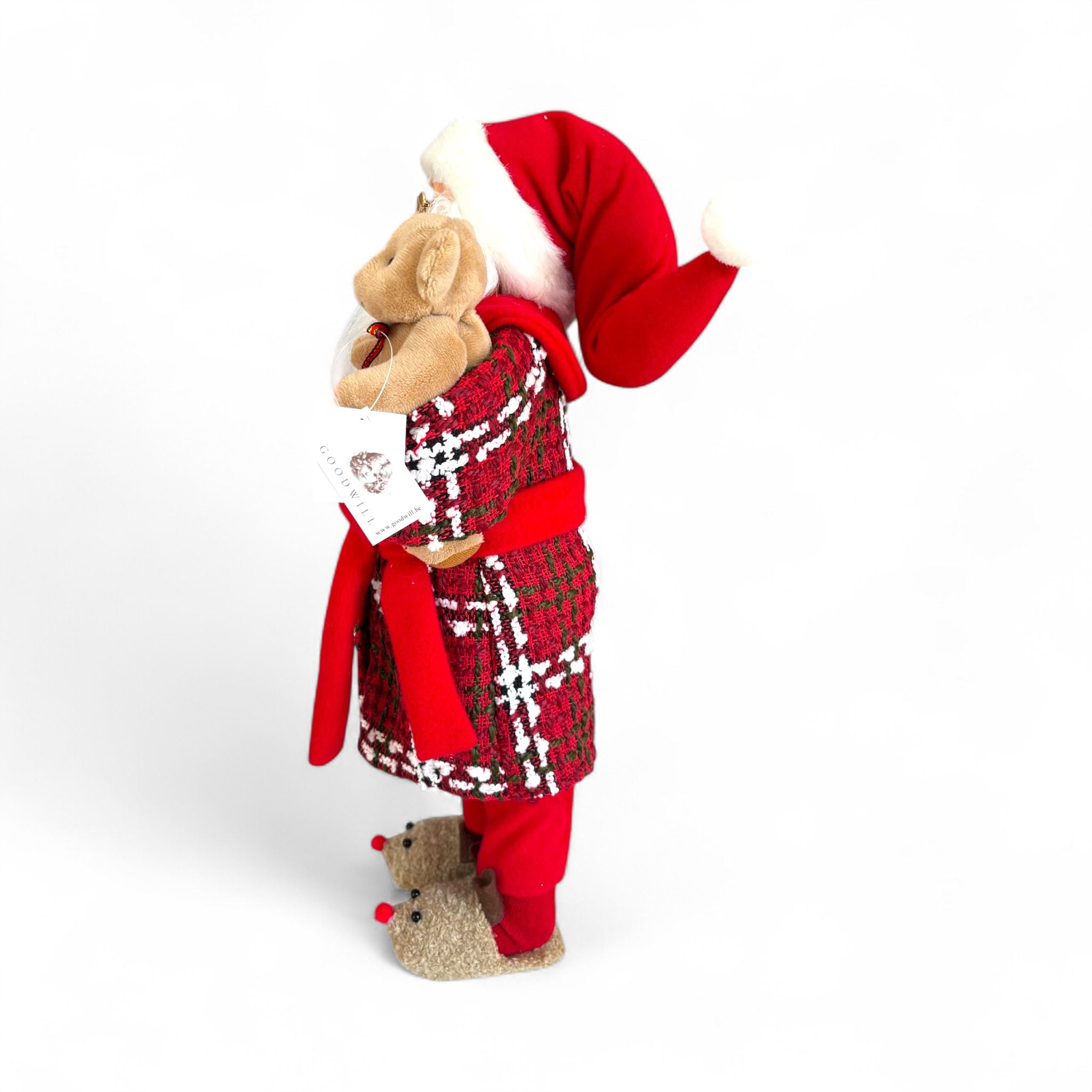 Babbo Natale con Teddy  H 46 cm - Goodwill