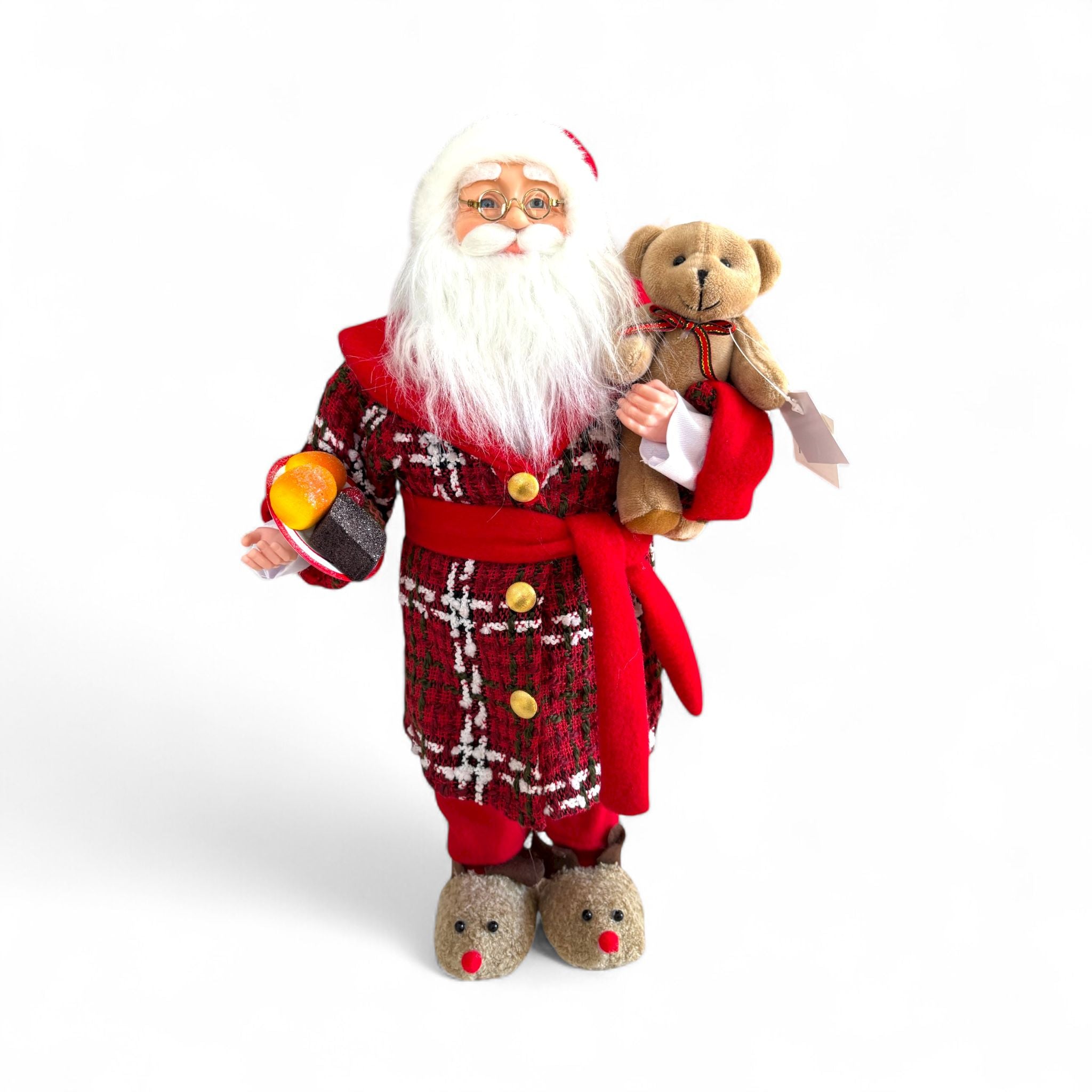 Babbo Natale con Teddy  H 46 cm - Goodwill