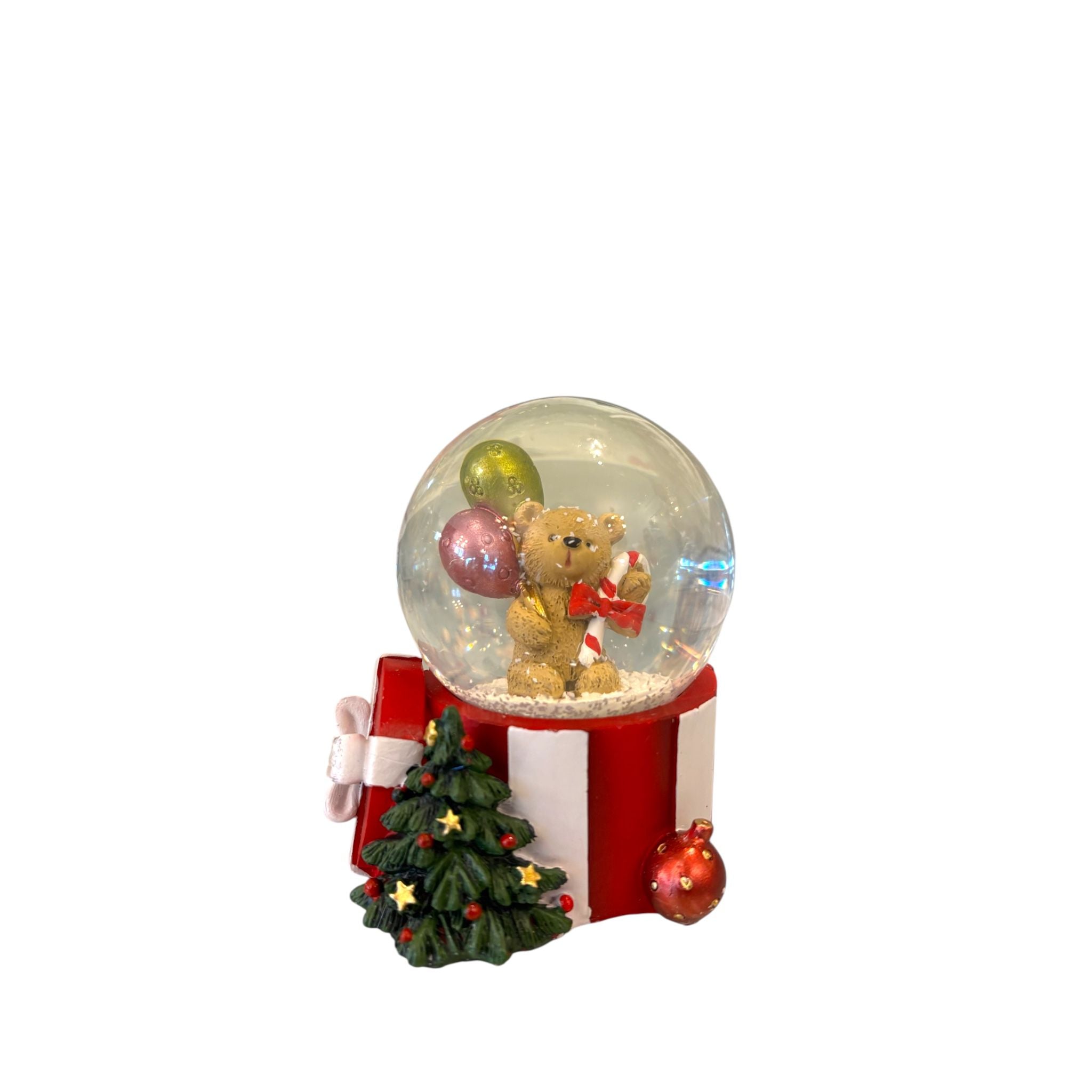 Sfera di Neve con Orsetto e Base in Resina 4,5×6 cm - Hervit