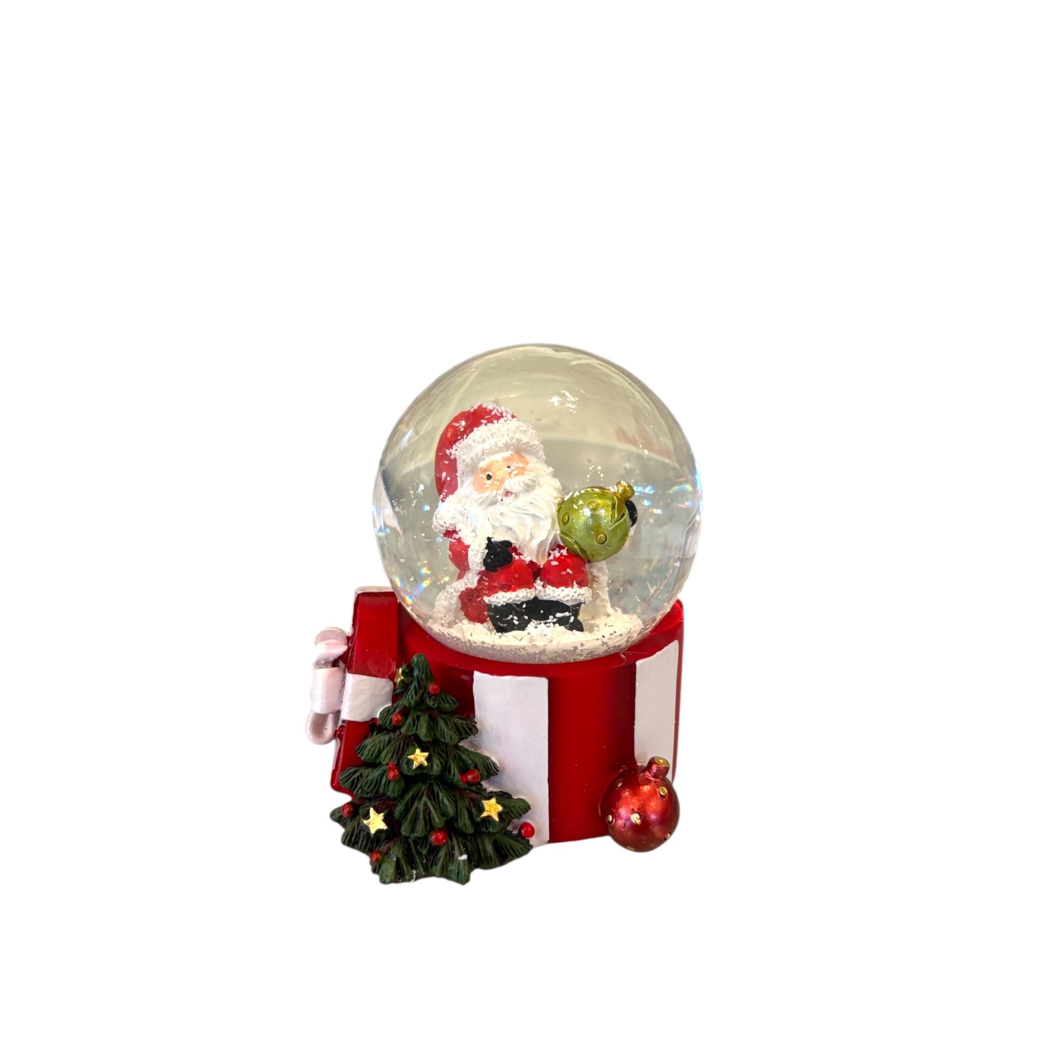 Sfera di Neve con Babbo Natale e Base in Resina 4,5×6 cm - Hervit