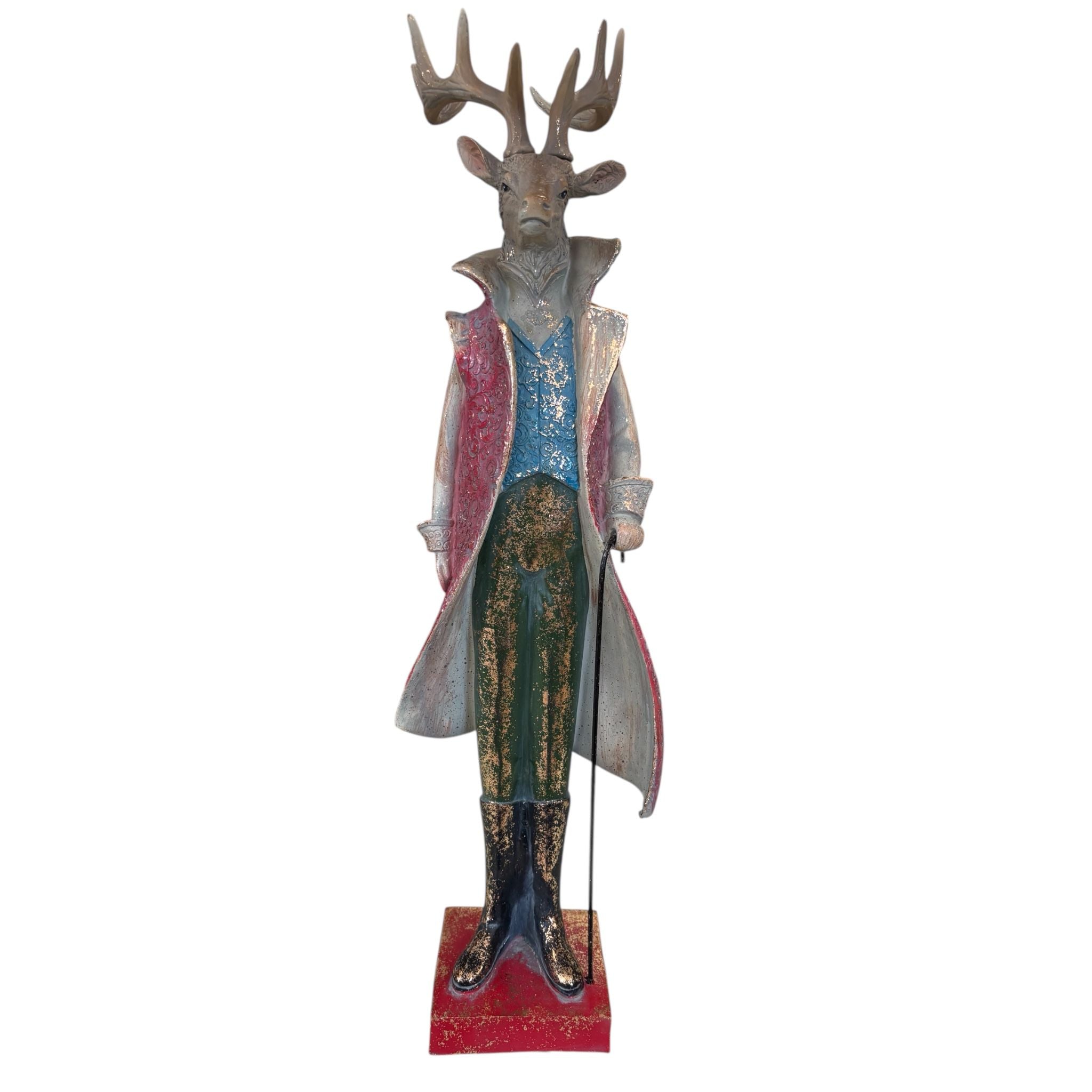 Renna Gentiluomo in Resina  62 cm - Hervit