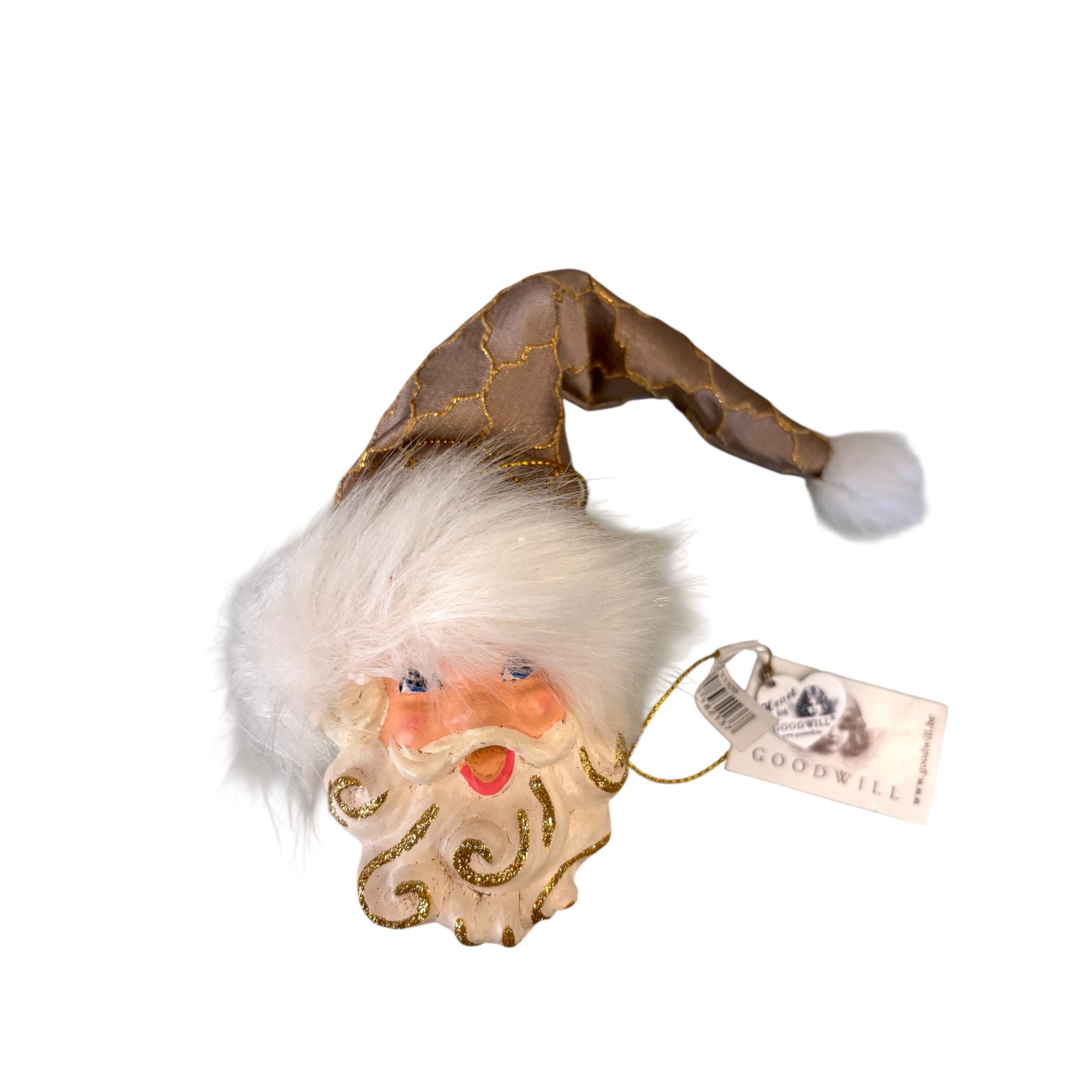 Decorazione Albero Testa di Babbo Natale 13 cm  – Goodwill