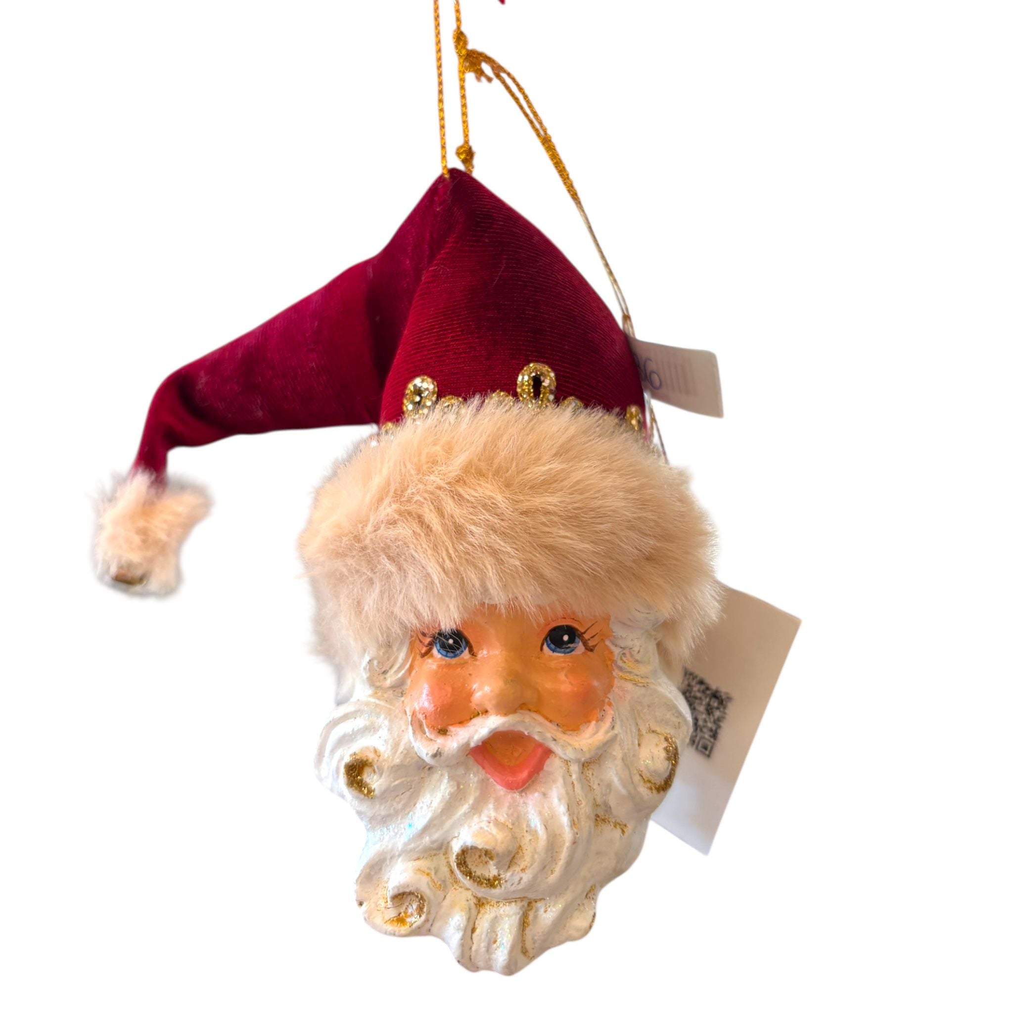 Decorazione Albero Testa di Babbo Natale 13 cm - Goodwill