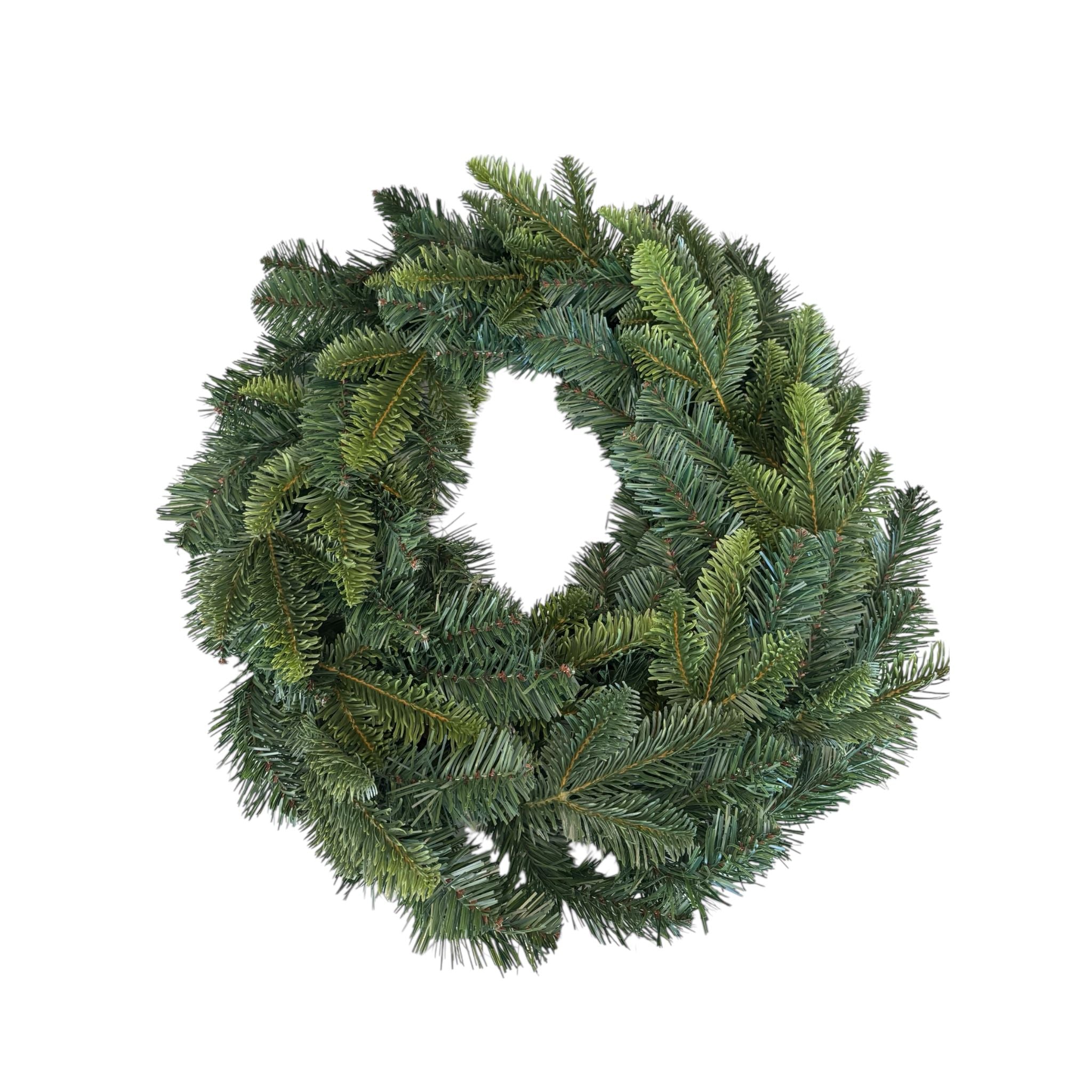 Ghirlanda Verde Realistica in PE e PVC Ø60 cm – Flora