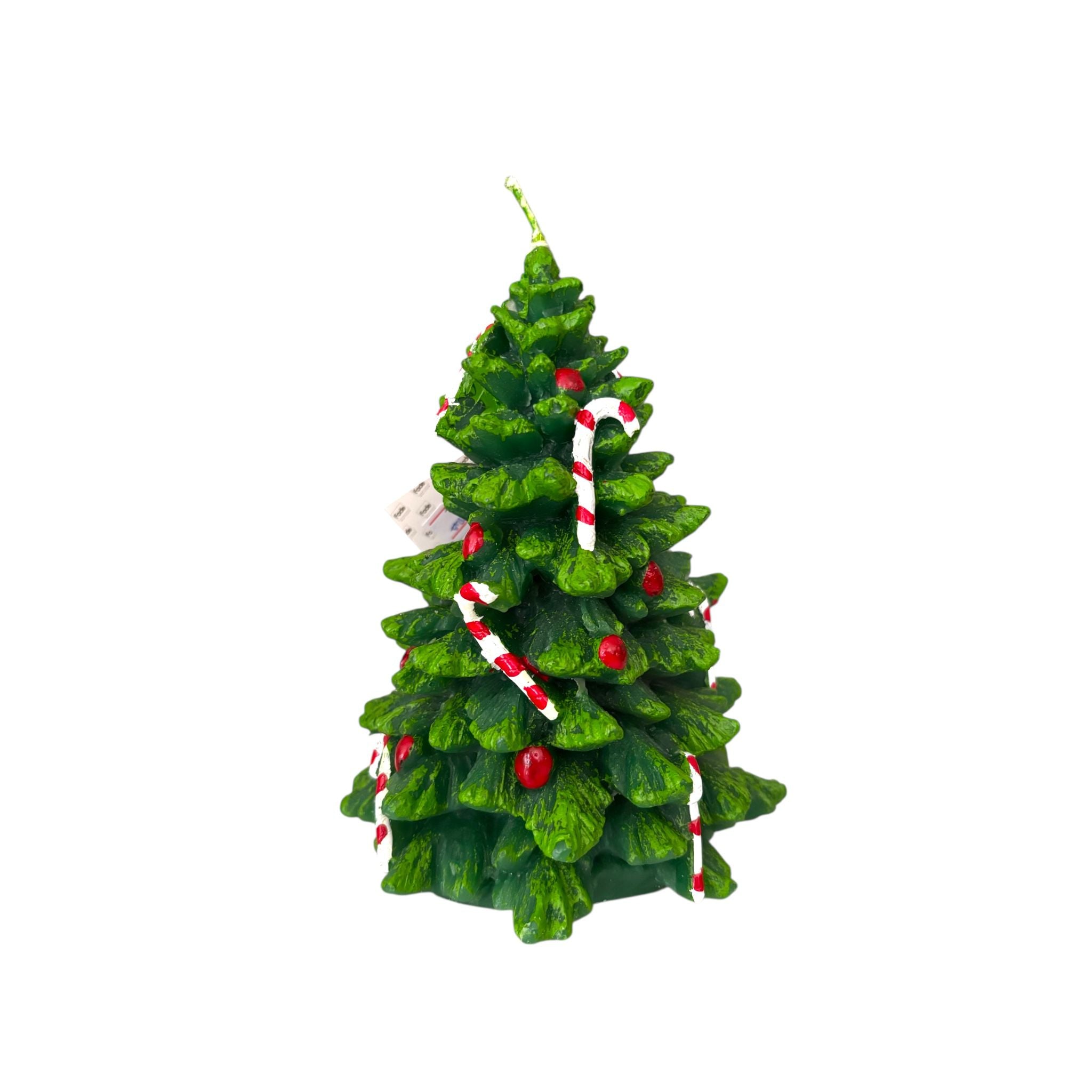 Candela Alberello con Decori Candy Cane  15 cm - Fade