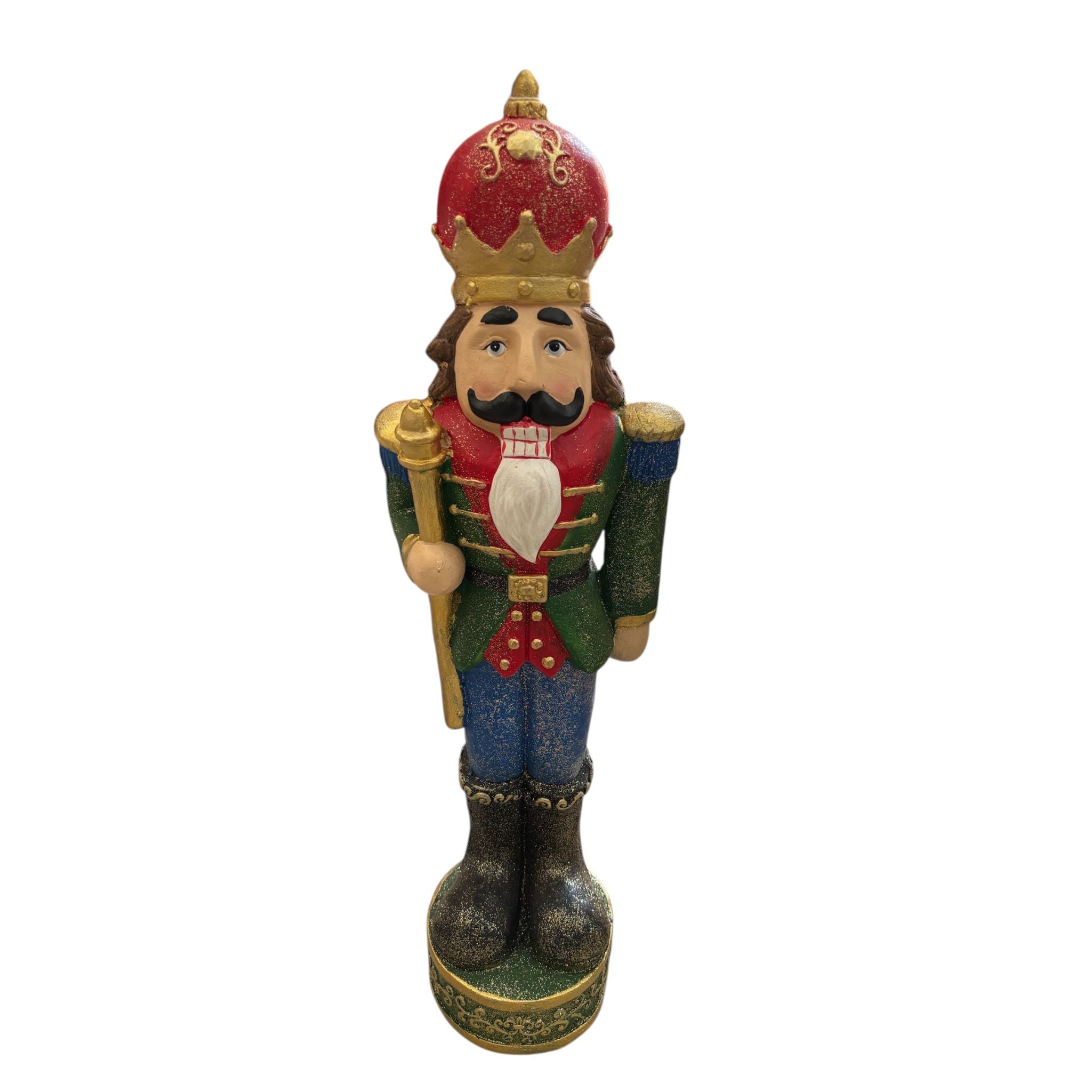 Soldatino Schiaccianoci in Resina Rosso e Blu 60 cm - Blanc Mariclò