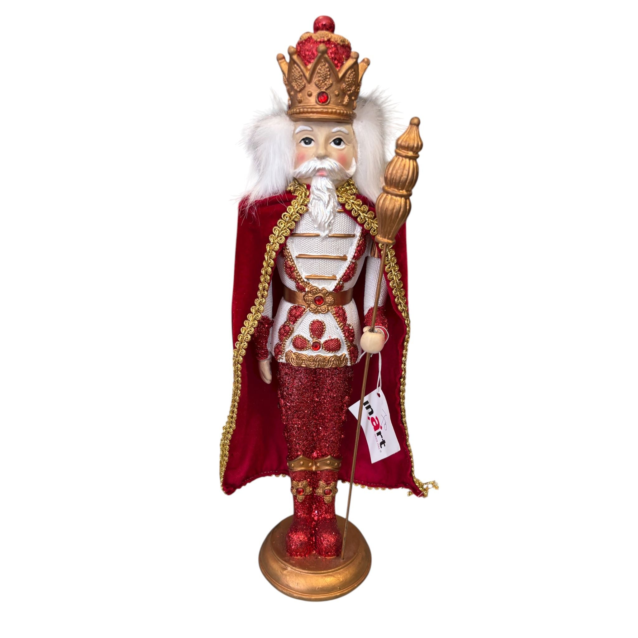 Schiaccianoci in Resina con Dettagli in Velluto 35 cm - In Art