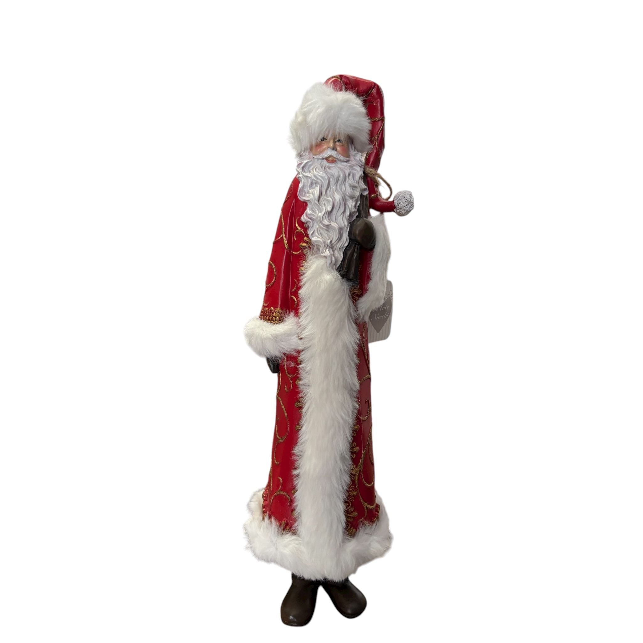 Statuina di Babbo Natale in Poliresina 40 cm - L'arte di Nacchi