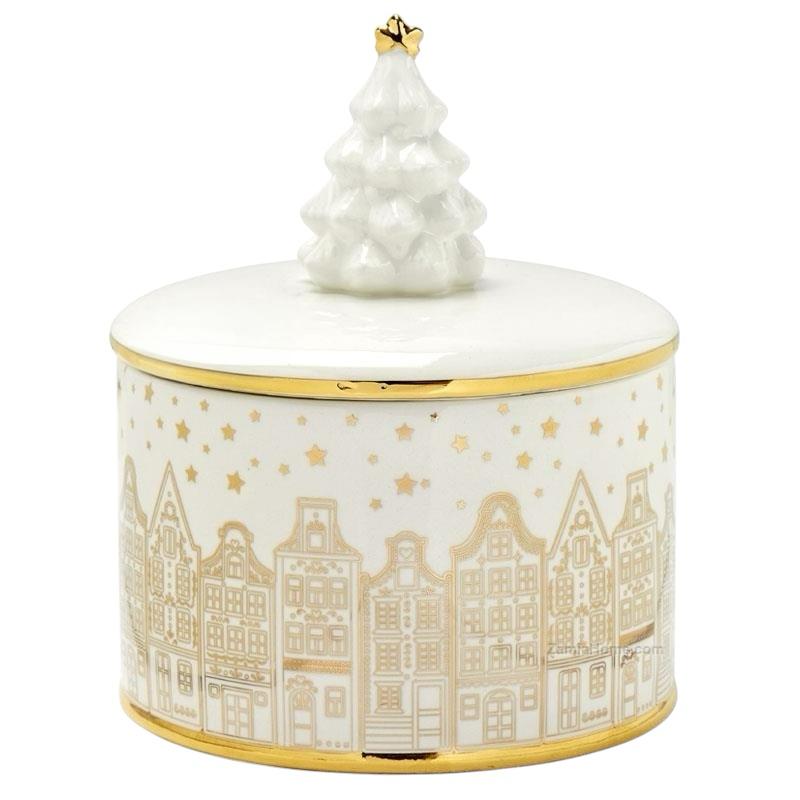 Scatola Ermetica in Ceramica con Alberello 3D - Fade