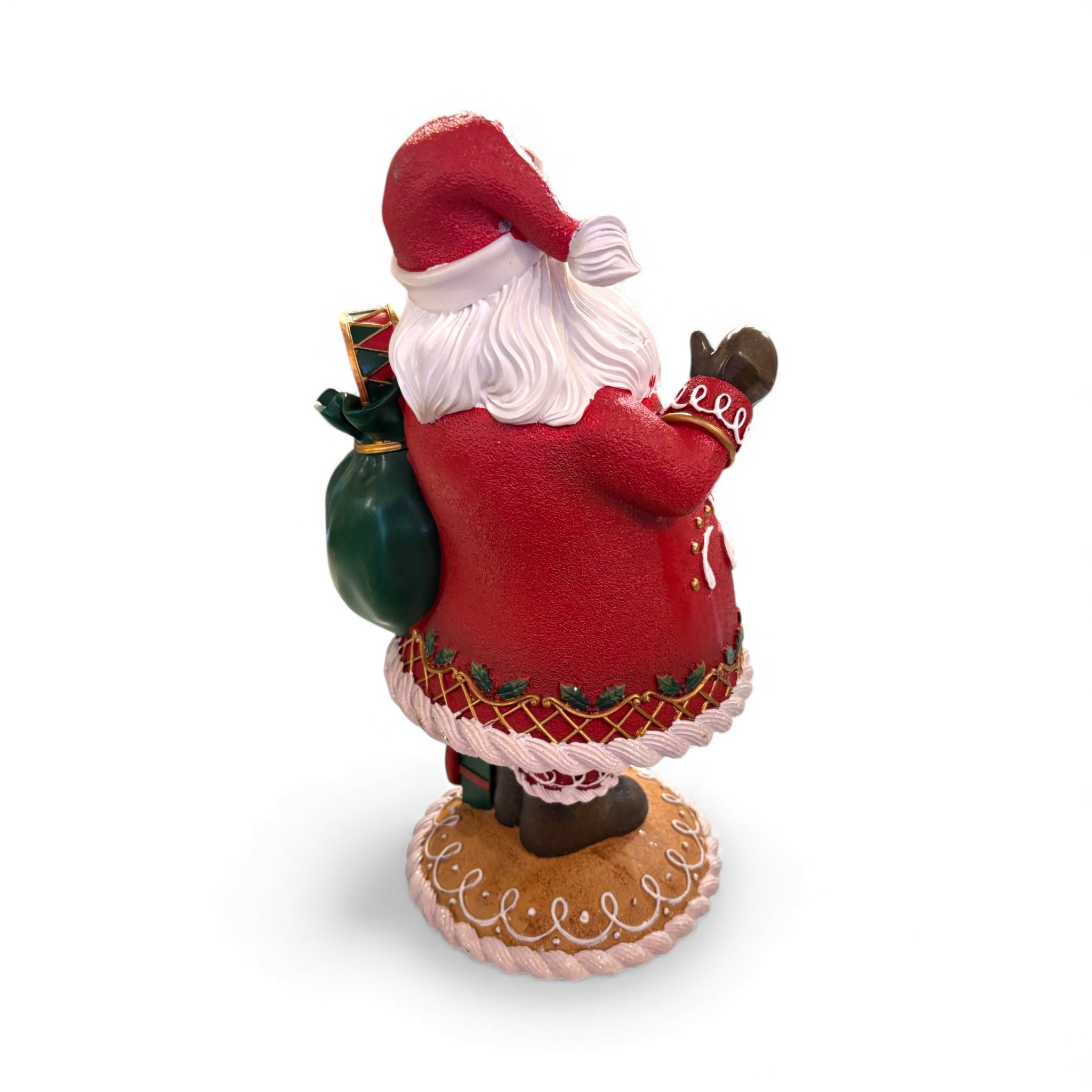 Babbo Natale Decorativo con Sacco Doni e Tamburo 35 cm - Goodwill