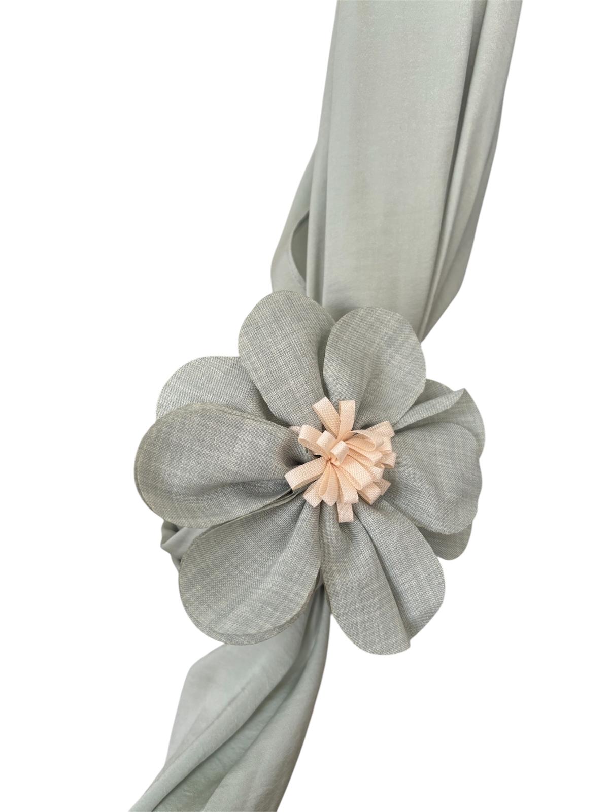 Maxi Foulard Leggero con Spilla a Fiore – Fiori di Lena
