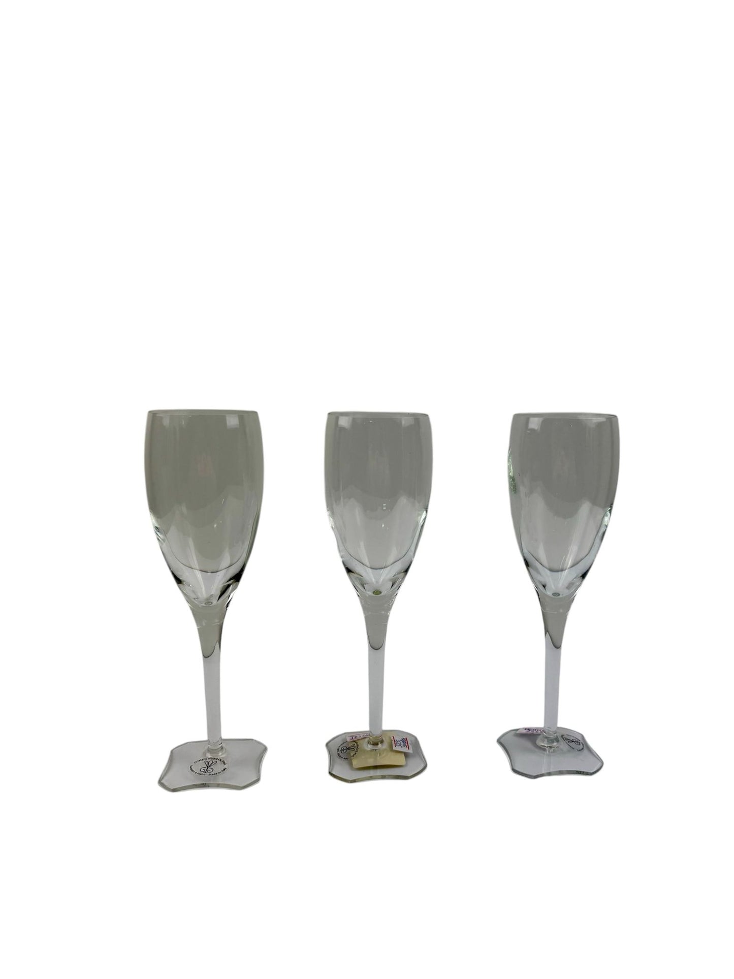 Set 6 flute in Cristallo - Cristalleria Gi. e Gi.