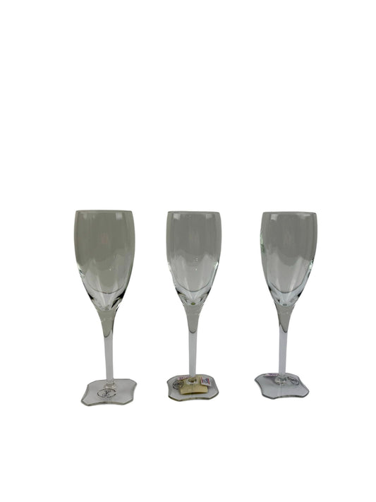 Set 6 flute in Cristallo - Cristalleria Gi. e Gi.