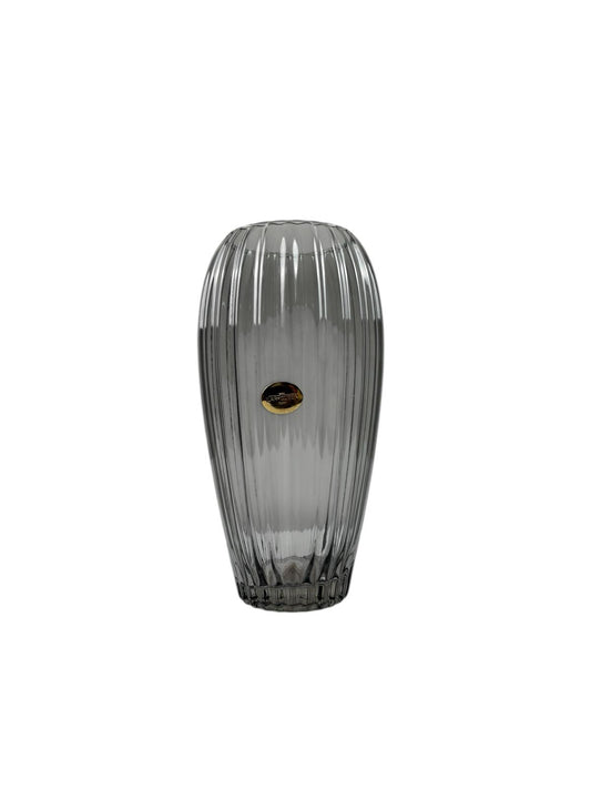 Vaso Lustrato Grigio in Vetro 26 h cm  – Ilary Queen