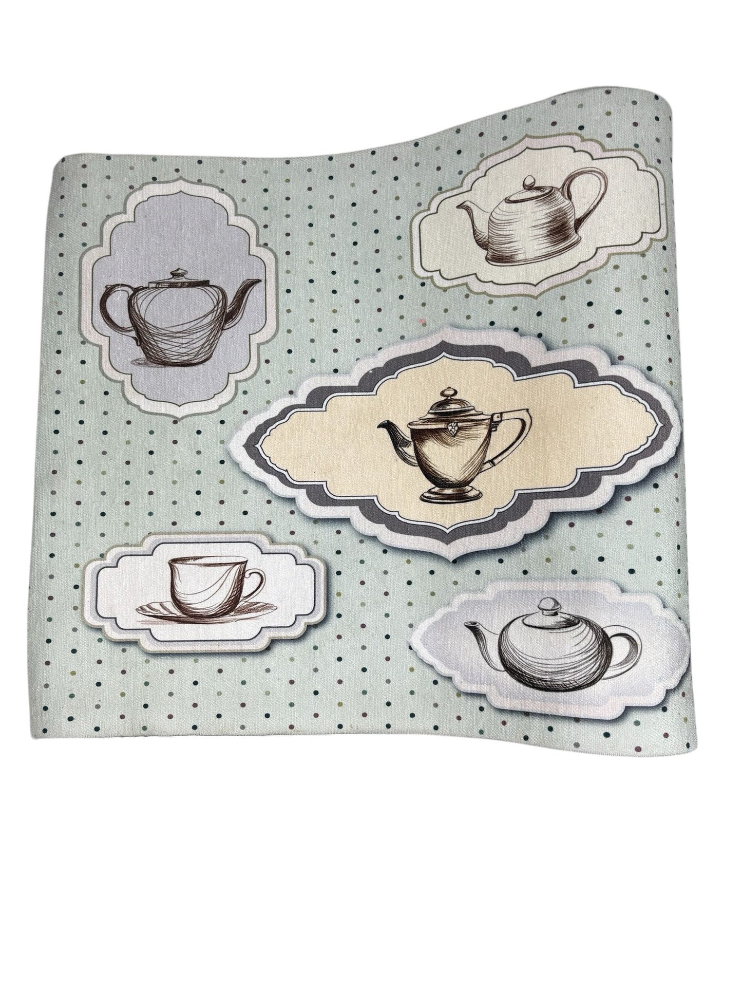 Tappeto Shabby Chic con Stampa "Tea" 100 cm - Blanc Mariclò