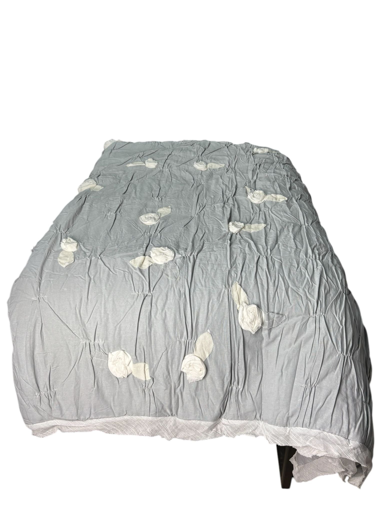 Trapuntino Soffice con Fiori 240x260 cm - Blanc Mariclò