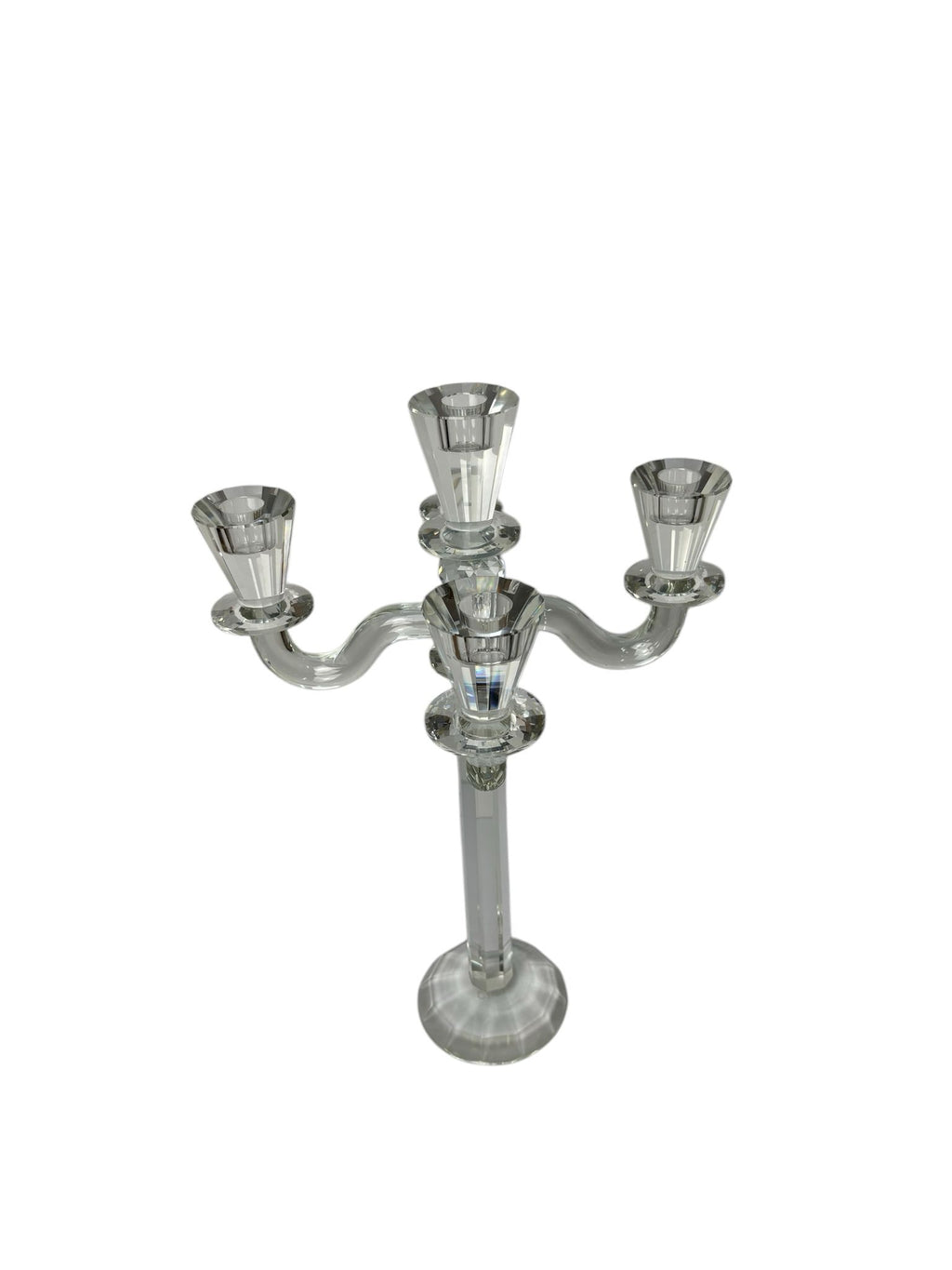 Candelabro in Cristallo a 5 Braccia con Dettaglio in Metallo 49 cm  - Emò