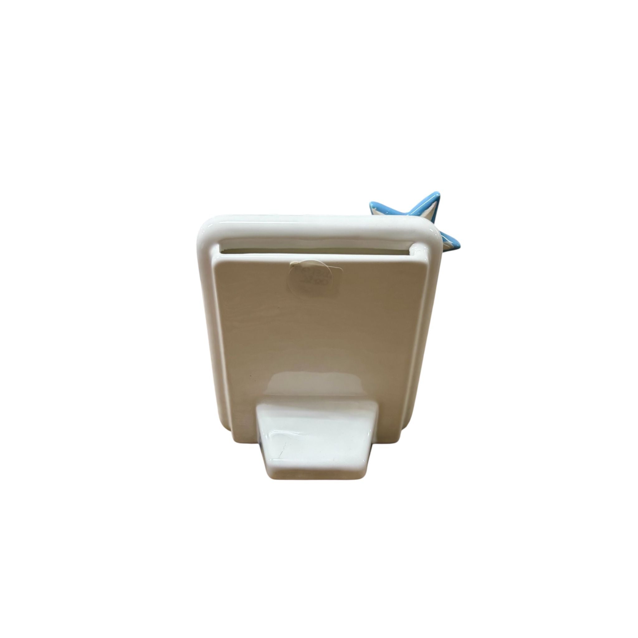 Cornice Quadrata in Ceramica con Stella Marina 3D 15x13 h cm - Dea Capodimonte