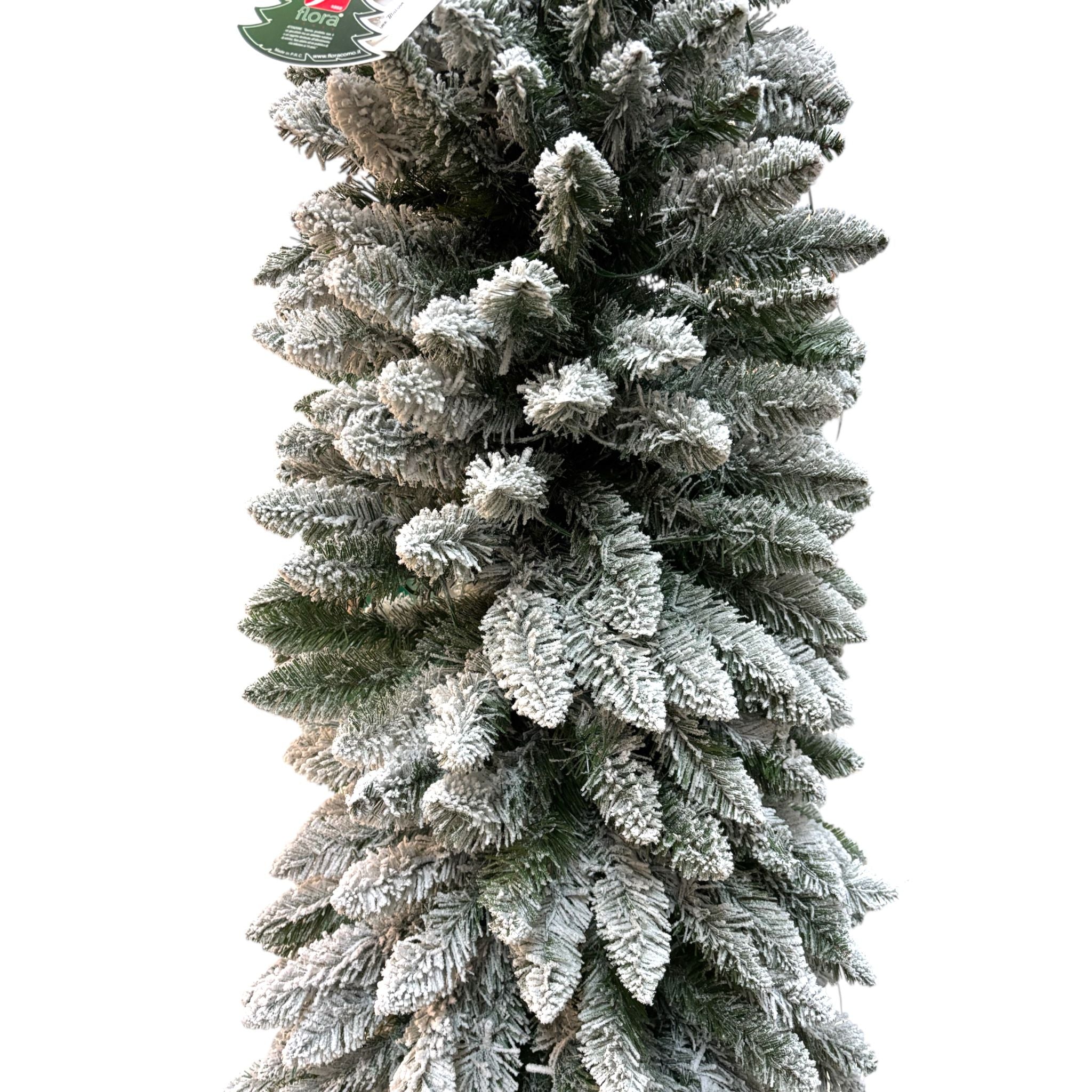 Albero Silvestre Floccato 180 cm Floccato 250 led - Flora