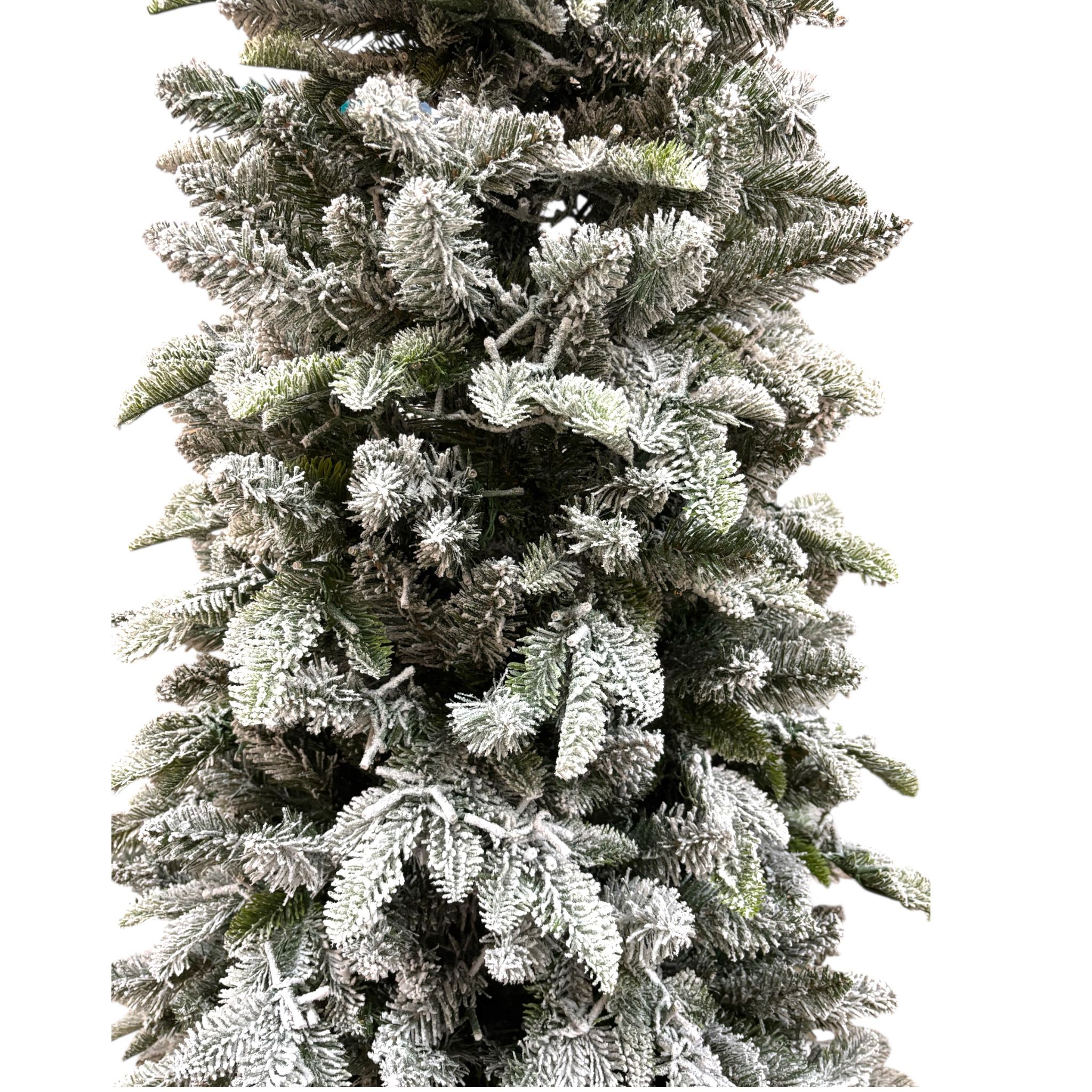 Albero di Natale Parco Floccato 210 h cm con 3200 LED a Luce Calda - Flora