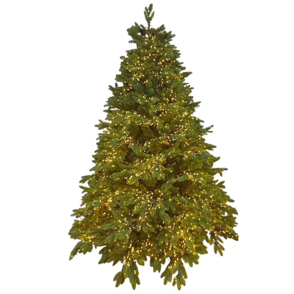 Green Lux con 6500 LED e Pigne Decorative 210 cm - Flora