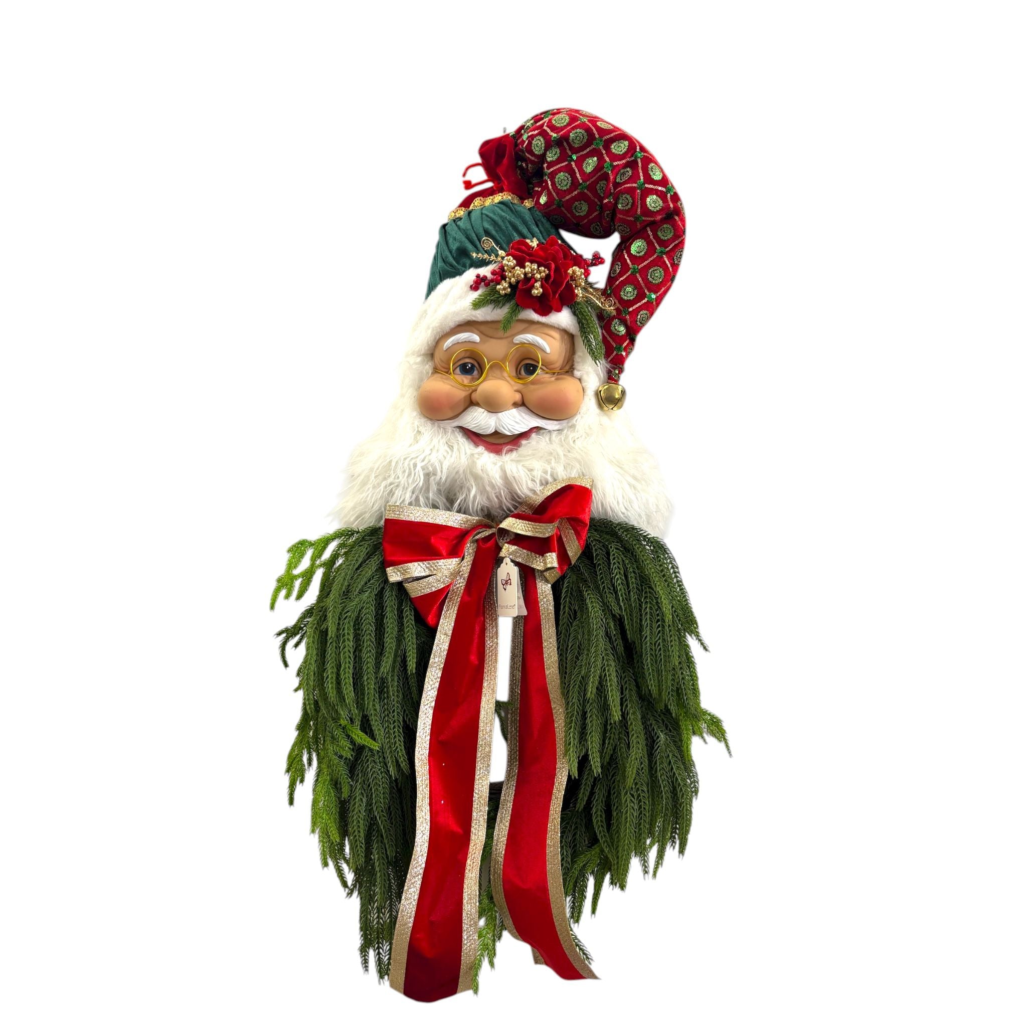 Fuoriporta  Babbo Natale 130 cm  - Fiori di Lena