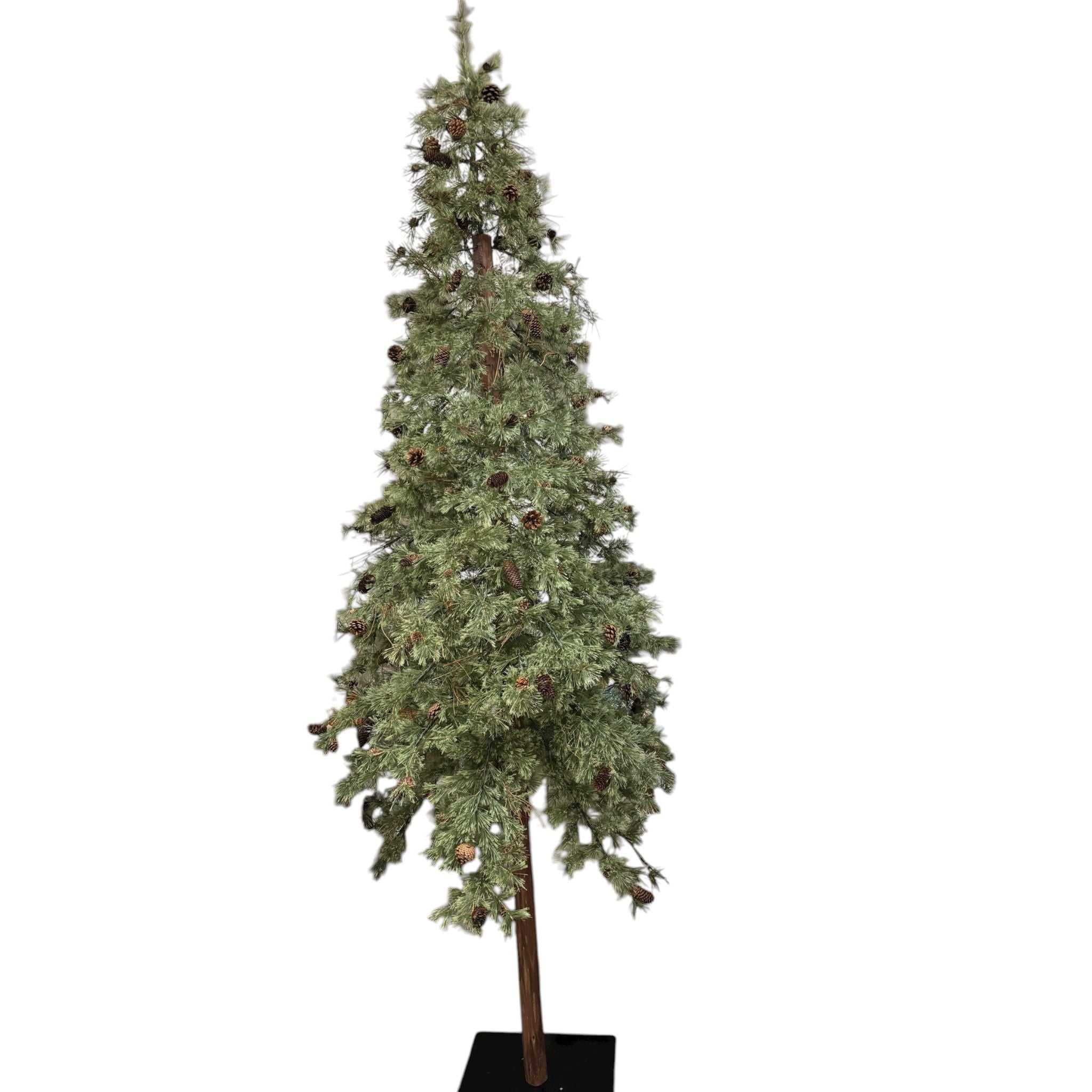 Albero di Natale Realistico con Pigne e Base in Ferro 300 cm – Goodwill