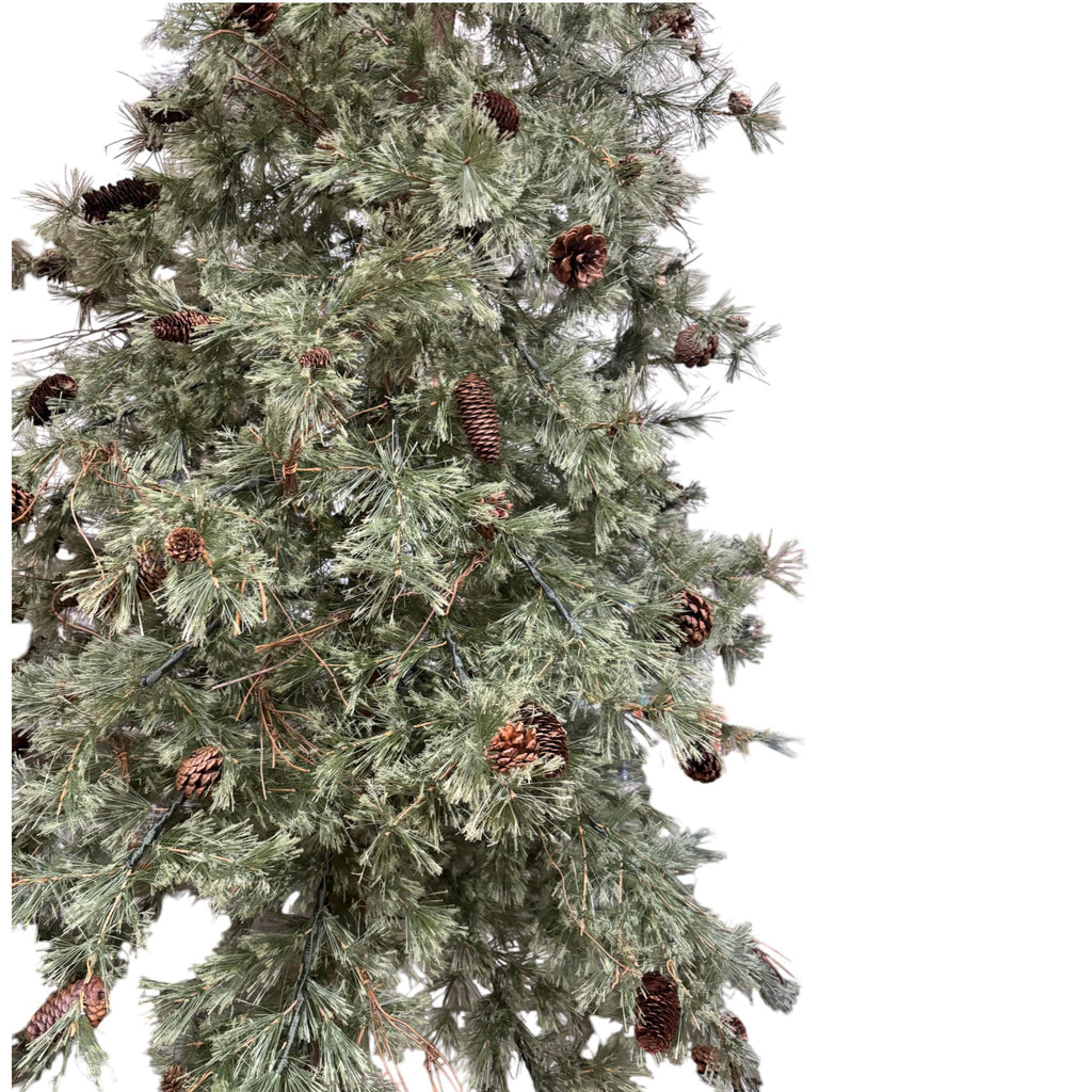 Albero di Natale Realistico con Pigne e Base in Ferro 300 cm – Goodwill