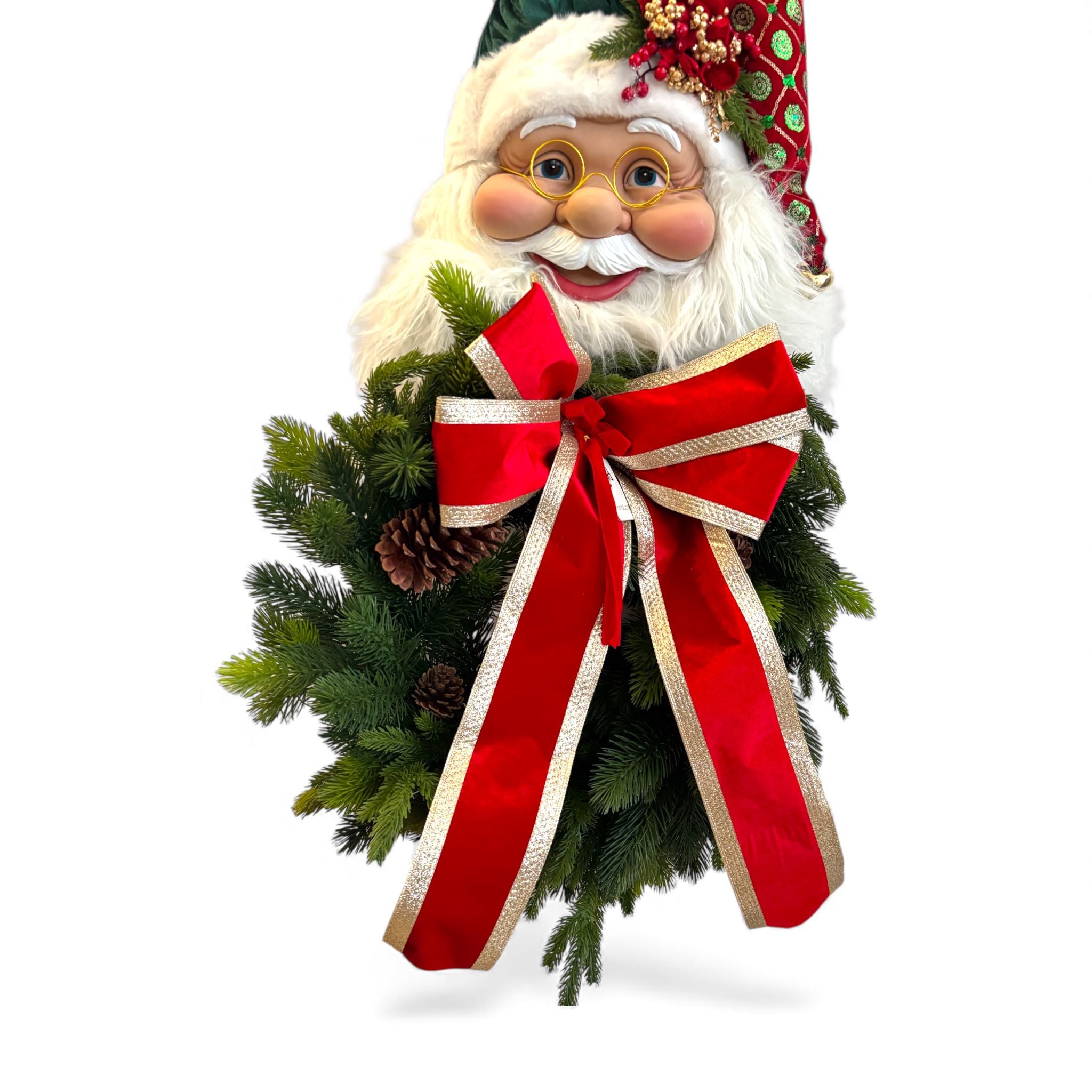 Fuoriporta  Babbo Natale 130 cm  - Fiori di Lena