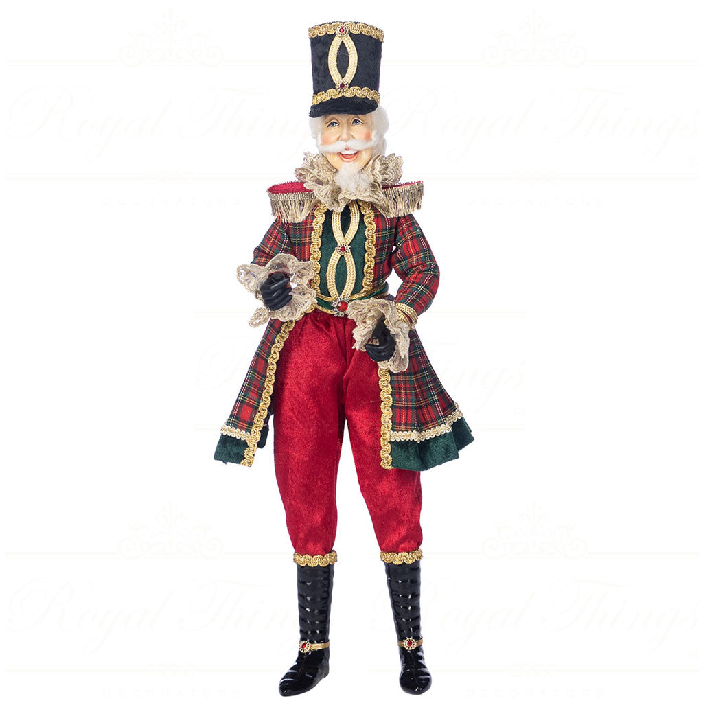 Bambola Schiaccianoci in Resina con Abito in Tartan 62 cm - Goodwill