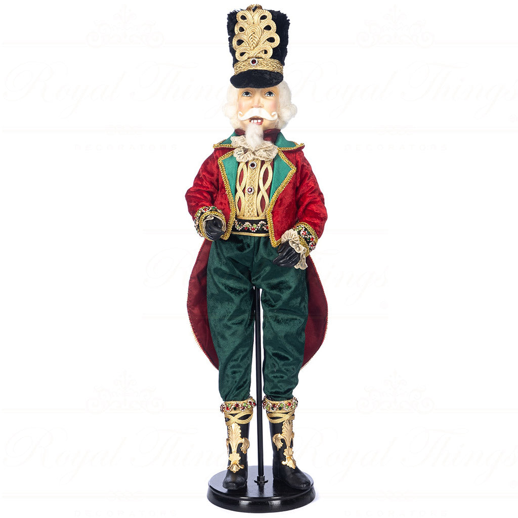 Bambola Schiaccianoci in Resina con Abito in Tartan 76 cm - Goodwill