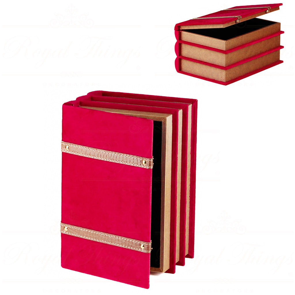 Scatola Libro in Velluto Sintetico 30 cm - Goodwill