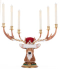 Candelabro Testa di Renna Royal Christmas Ball da Tavolo 67 cm - Katherine Collection